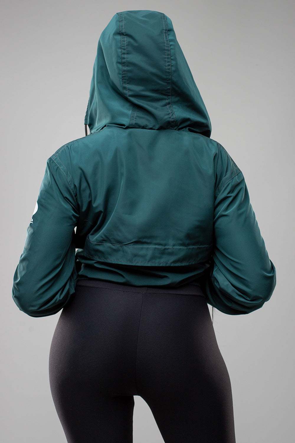 Zuma Cropped Bomber Jacket - Rich Green