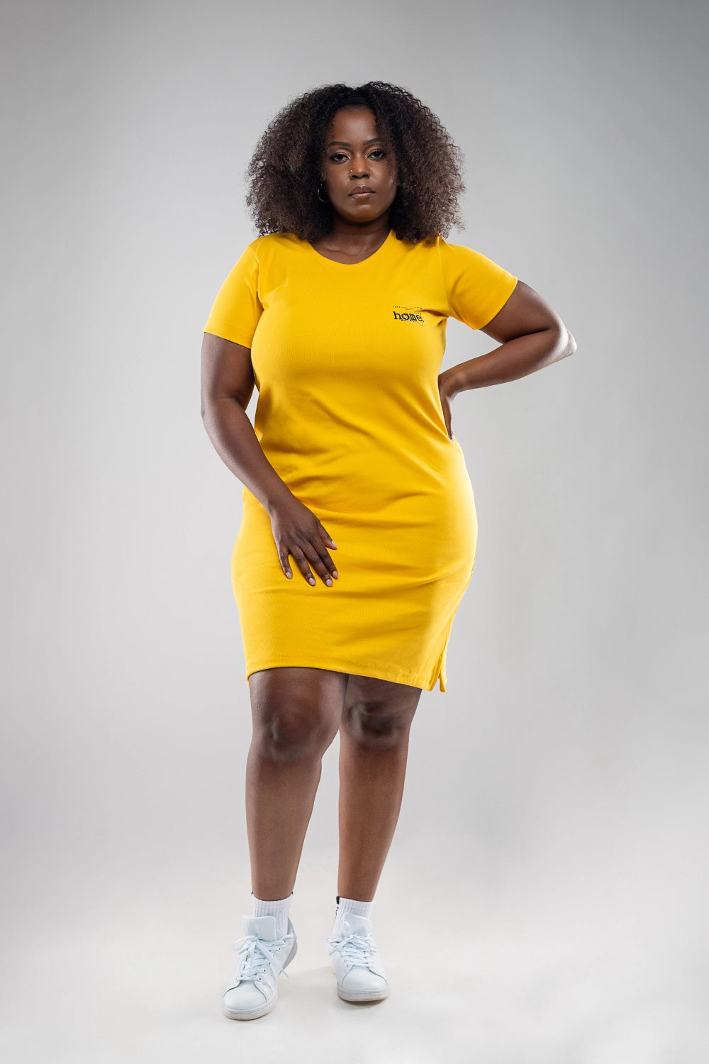 T-Shirt Dress Yellow