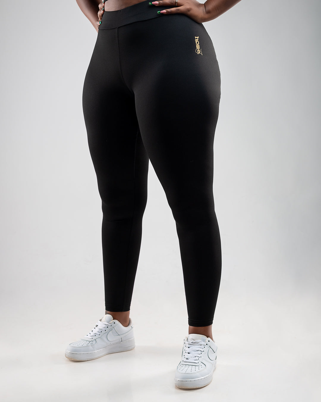 Cheeky Hi-Rise Leggings - Black