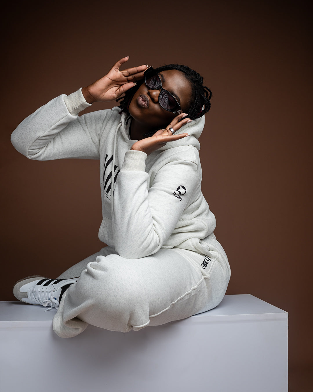 Hoodie - Mixed White (Heavy Fabric)