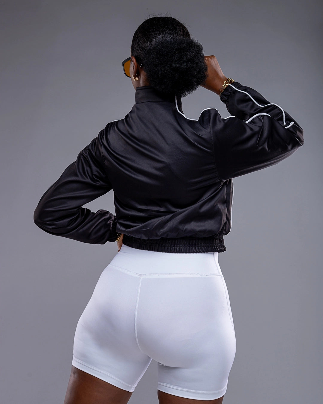 Haven Cropped Jacket – Black