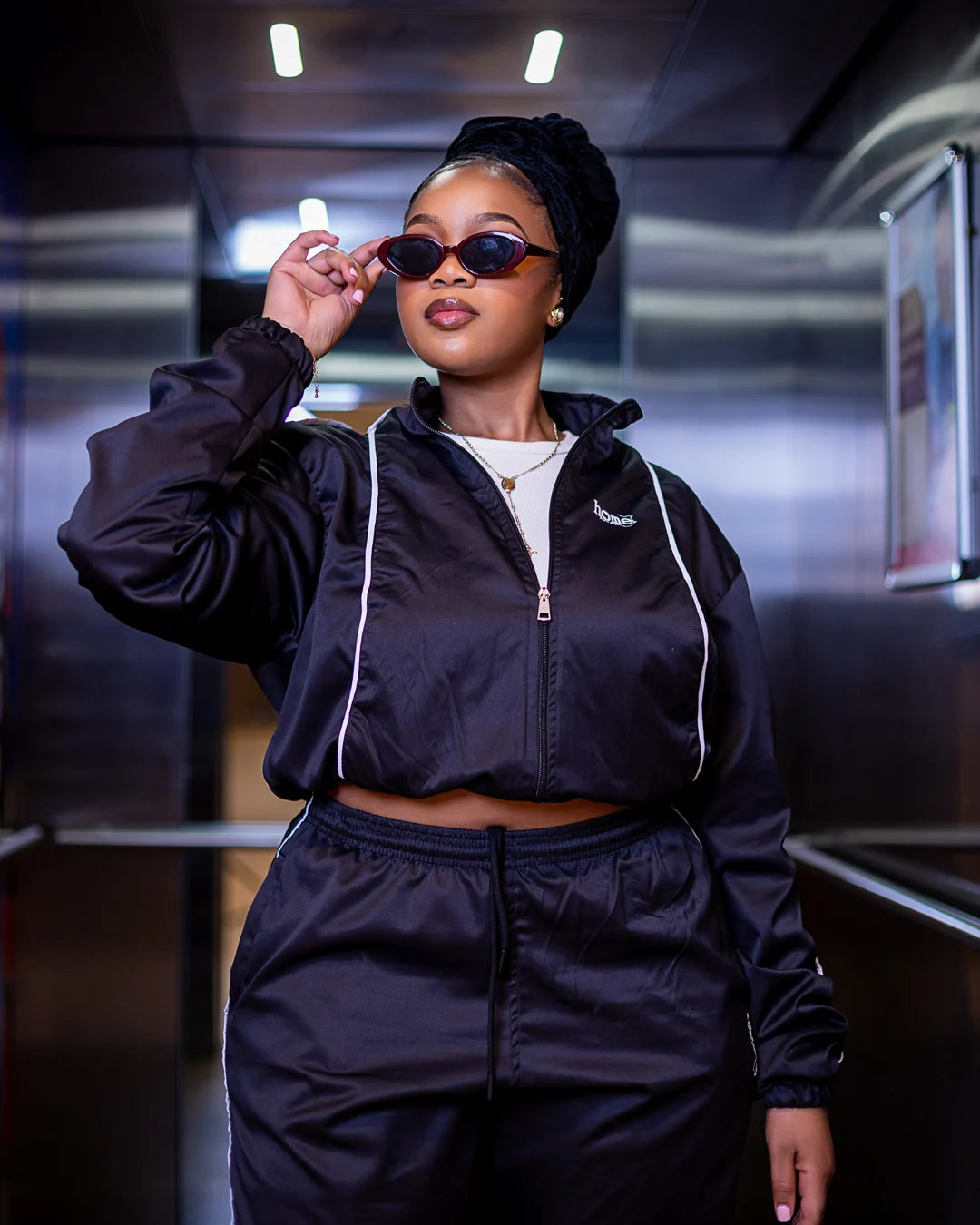 Haven Cropped Jacket – Black