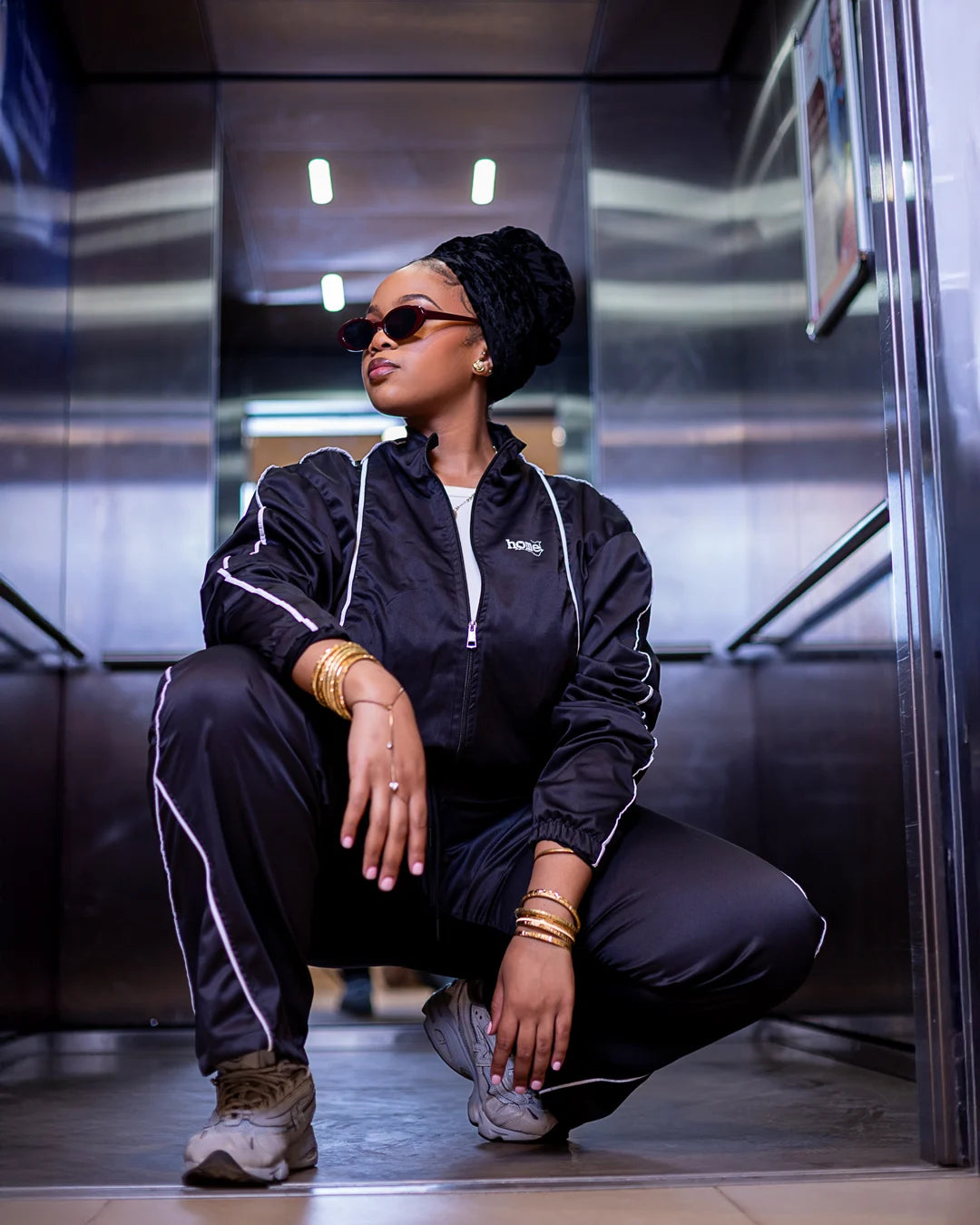 Black Haven Matching Set – Women’s Fit (Cropped Jacket & Pants)