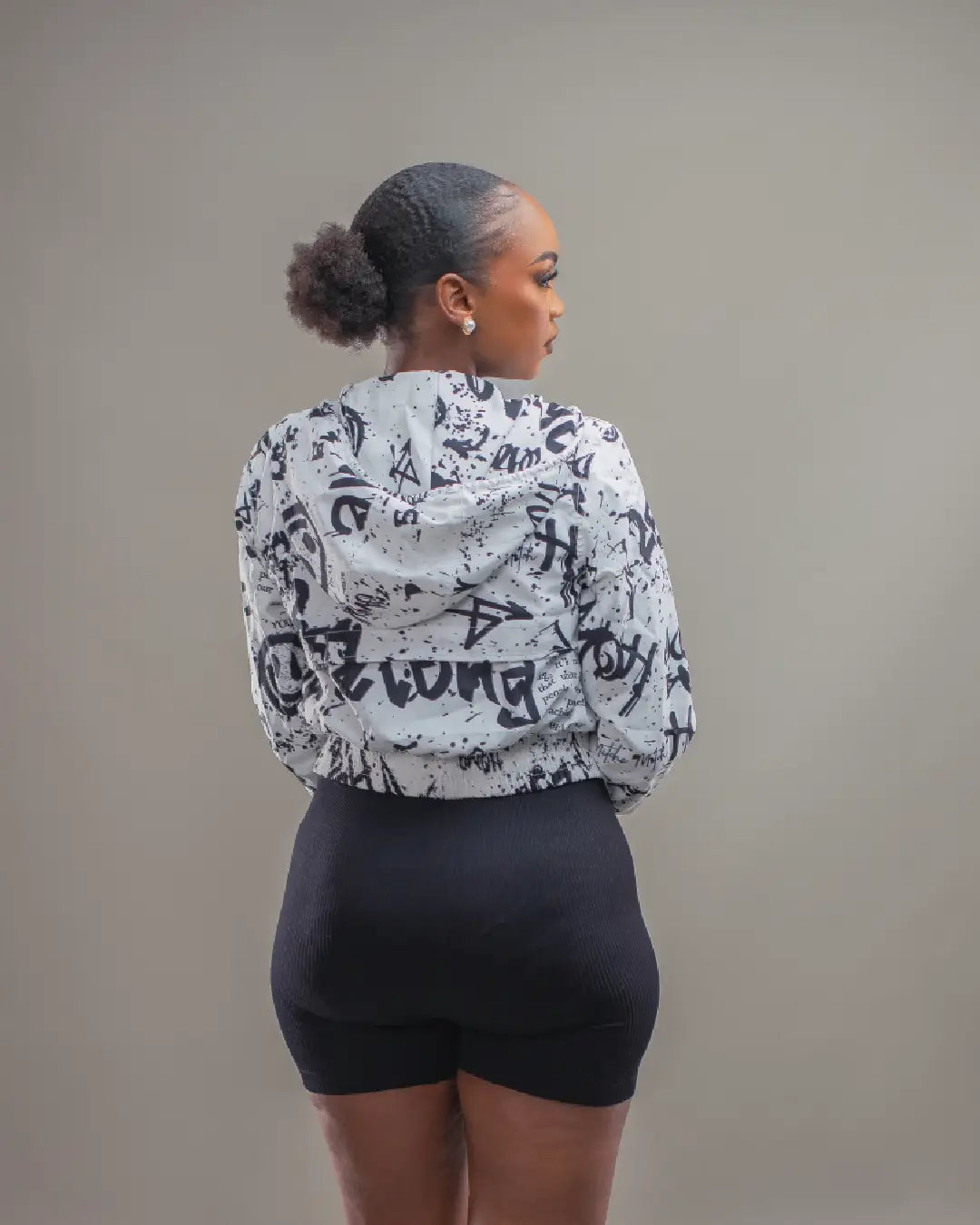 Ink Riot Zuma Cropped Jacket - White