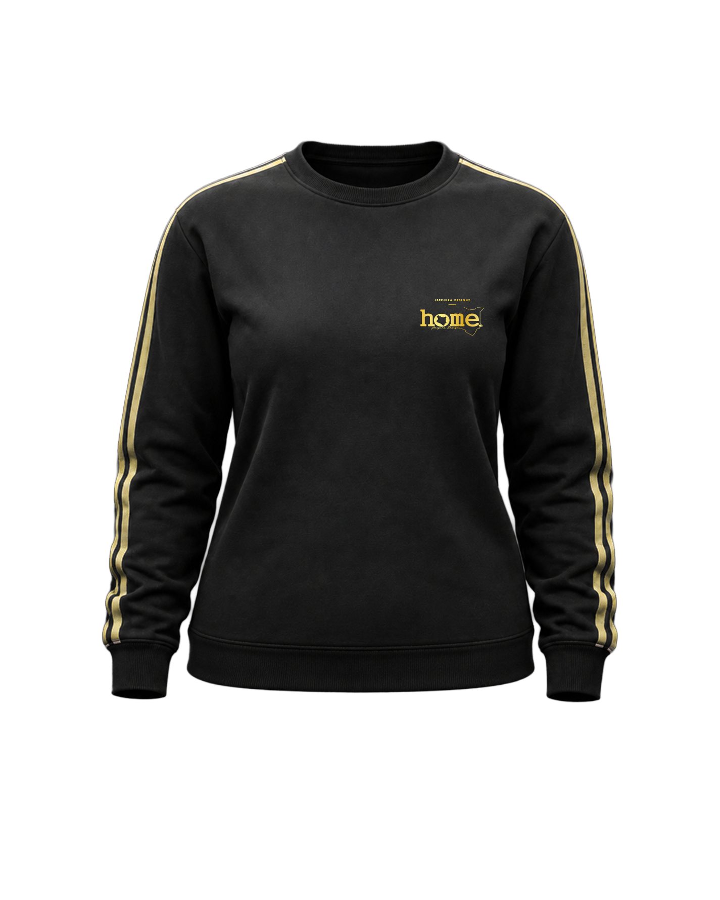 Matubia Striped Sweatshirt - Black (Velvet Fabric)