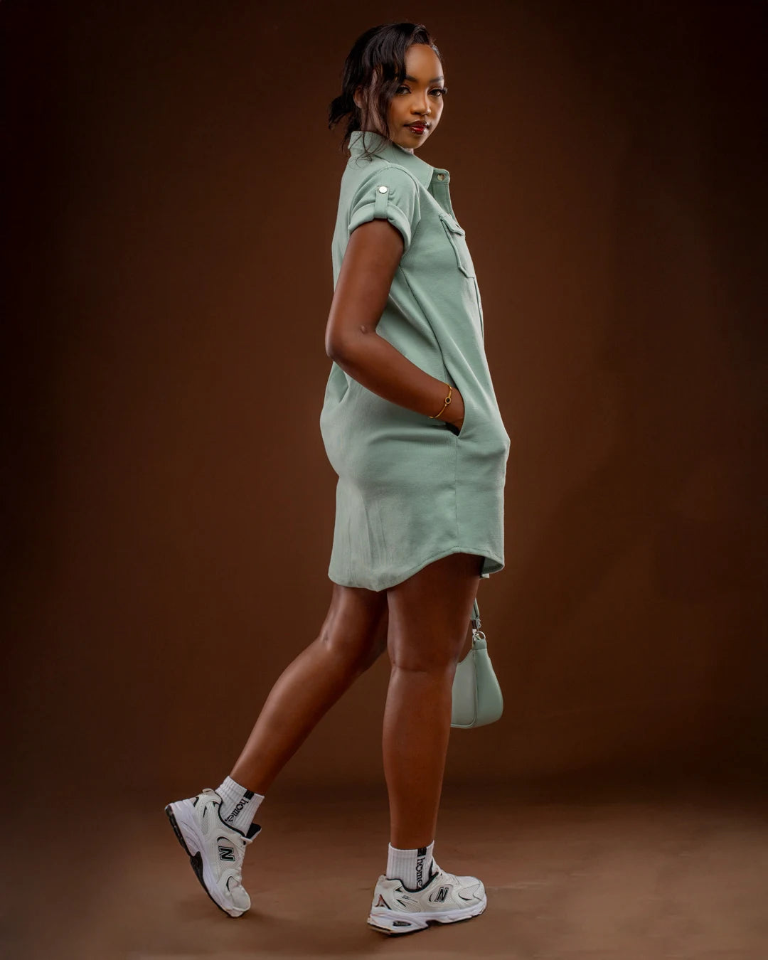 MiraMode Dress - Winter Mint