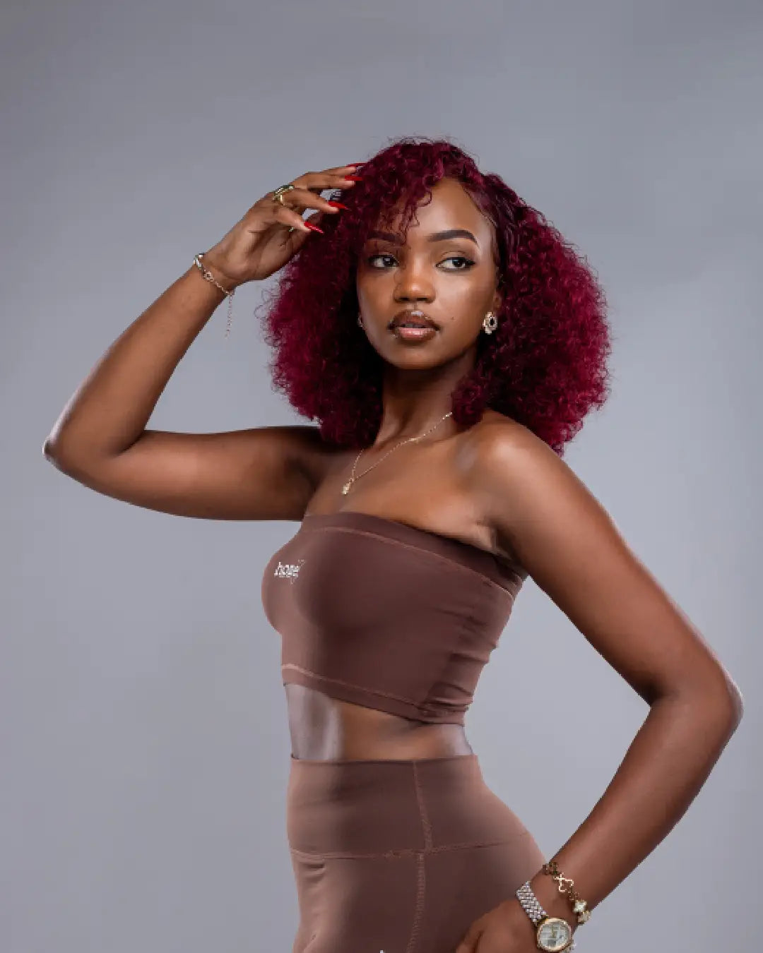 CHEEKY BANDEAU - CHOCOLATE BROWN