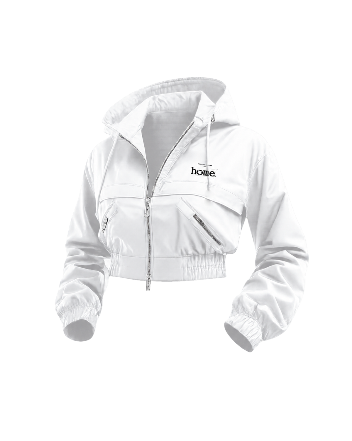 Kids Cropped Zuma Jacket - White