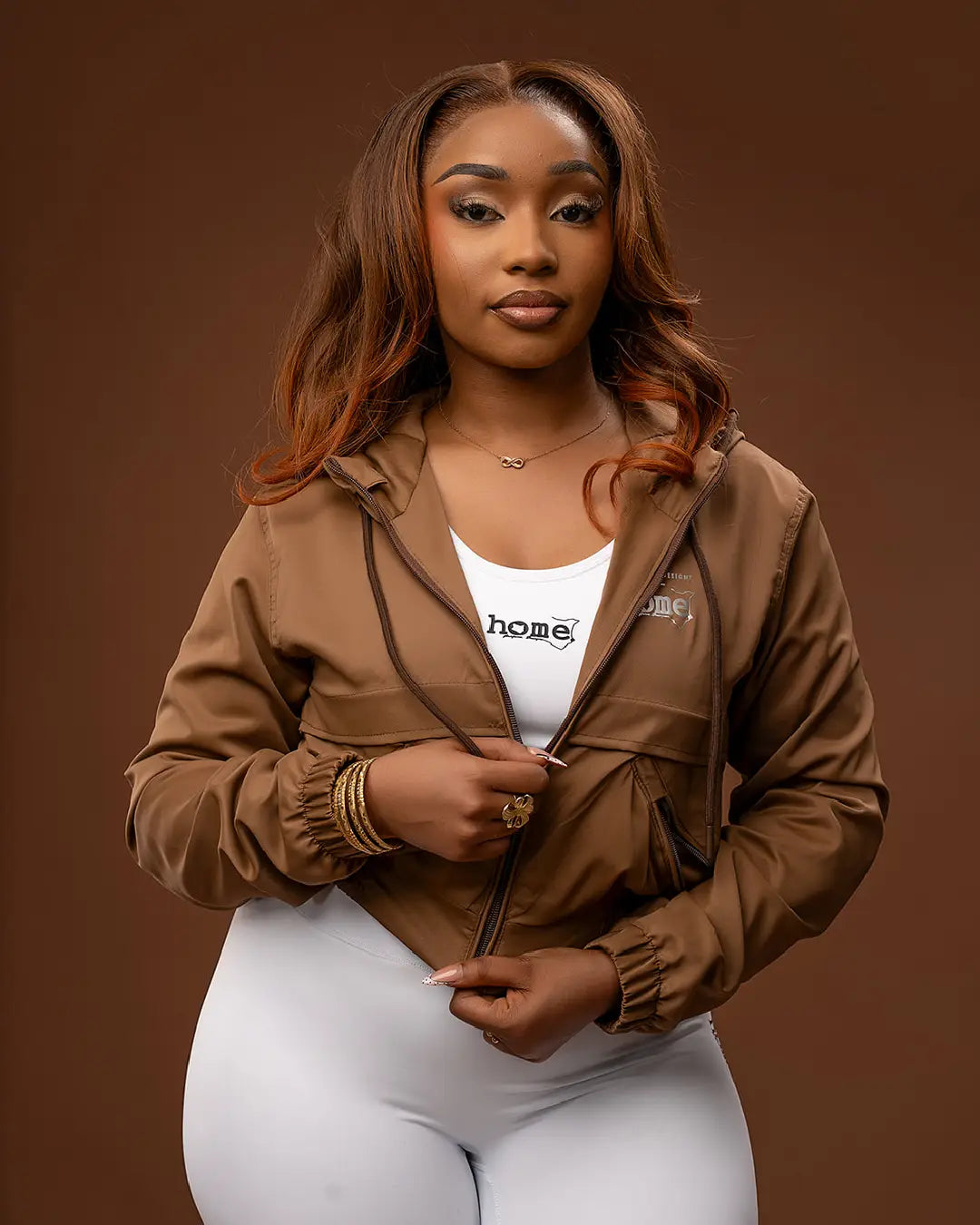 Zuma Cropped Jacket - Dark Brown