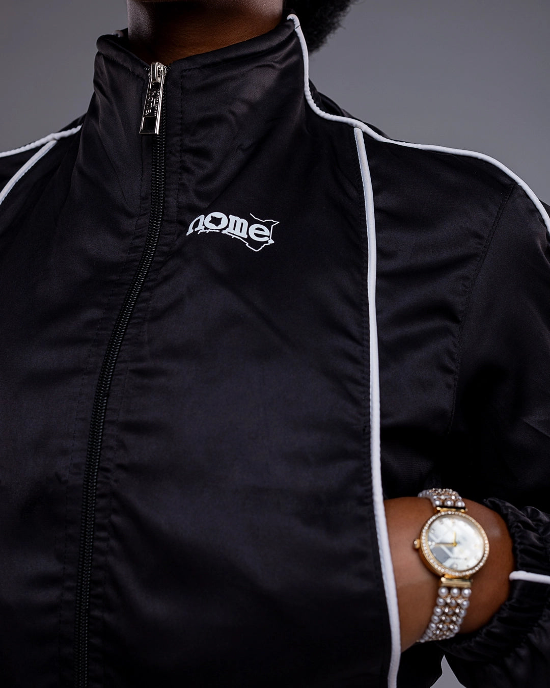 Haven Cropped Jacket – Black