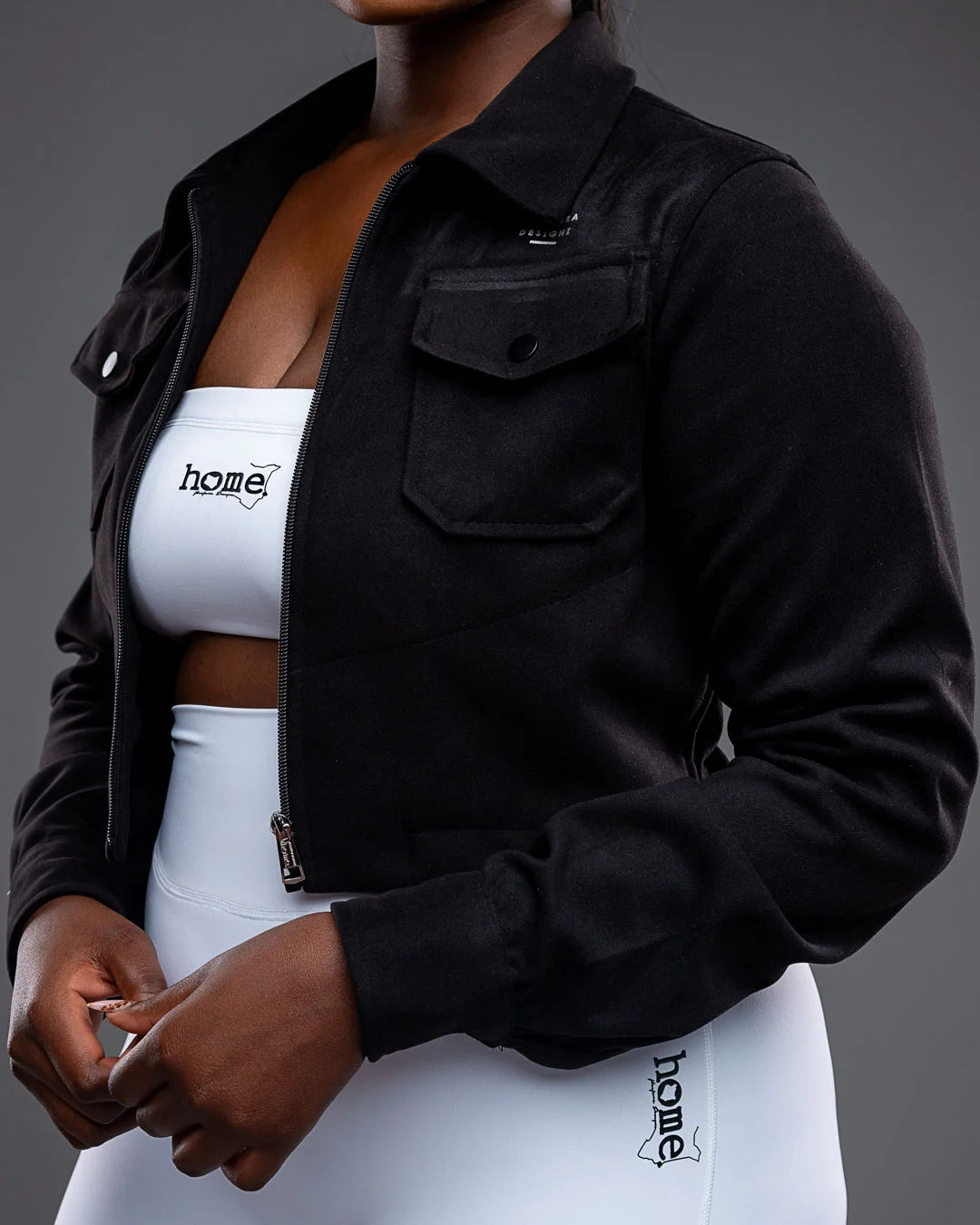 Cropped Dapper Jacket - Black