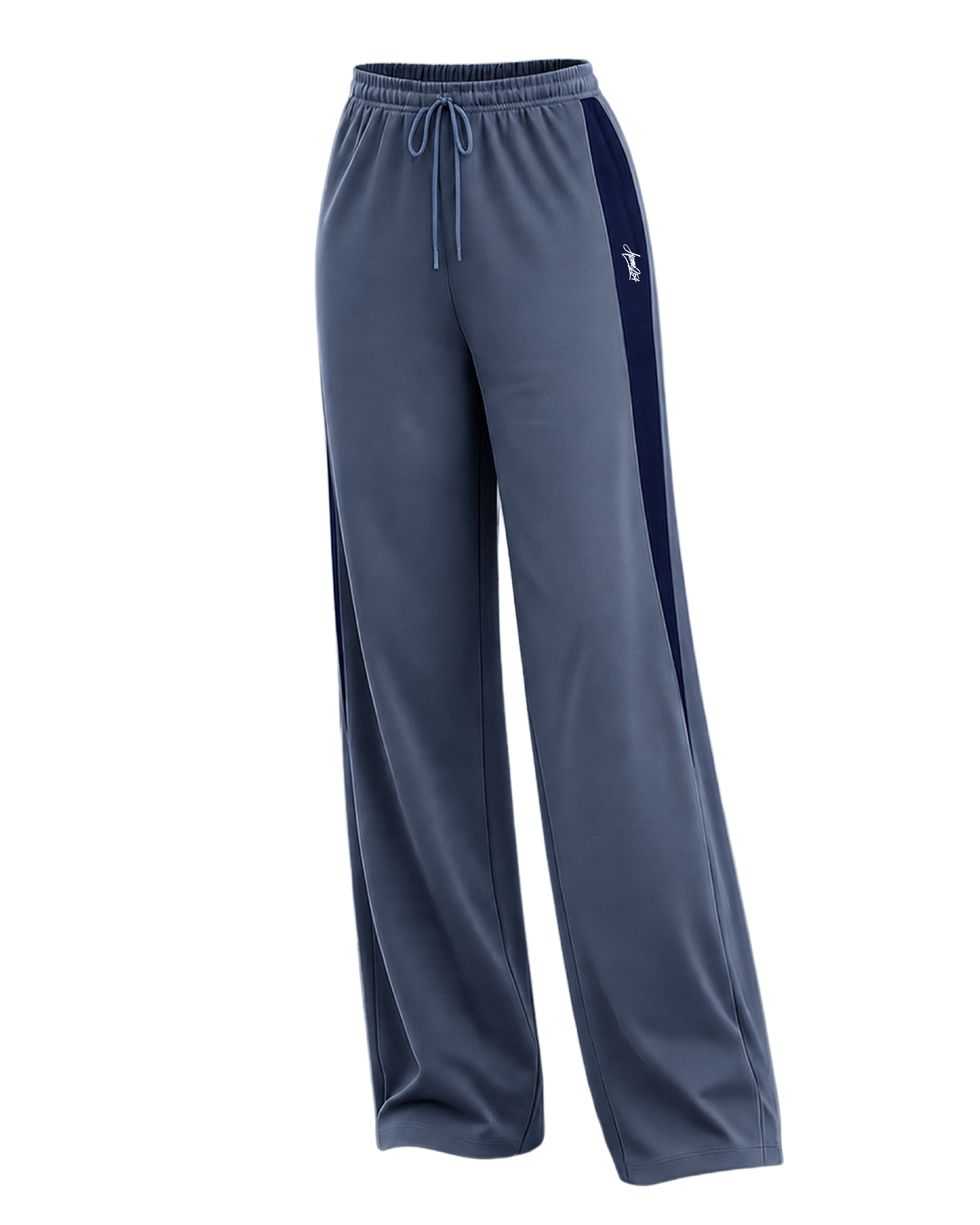 DOLLY COSY PANTS - Steel Blue + Navy Blue