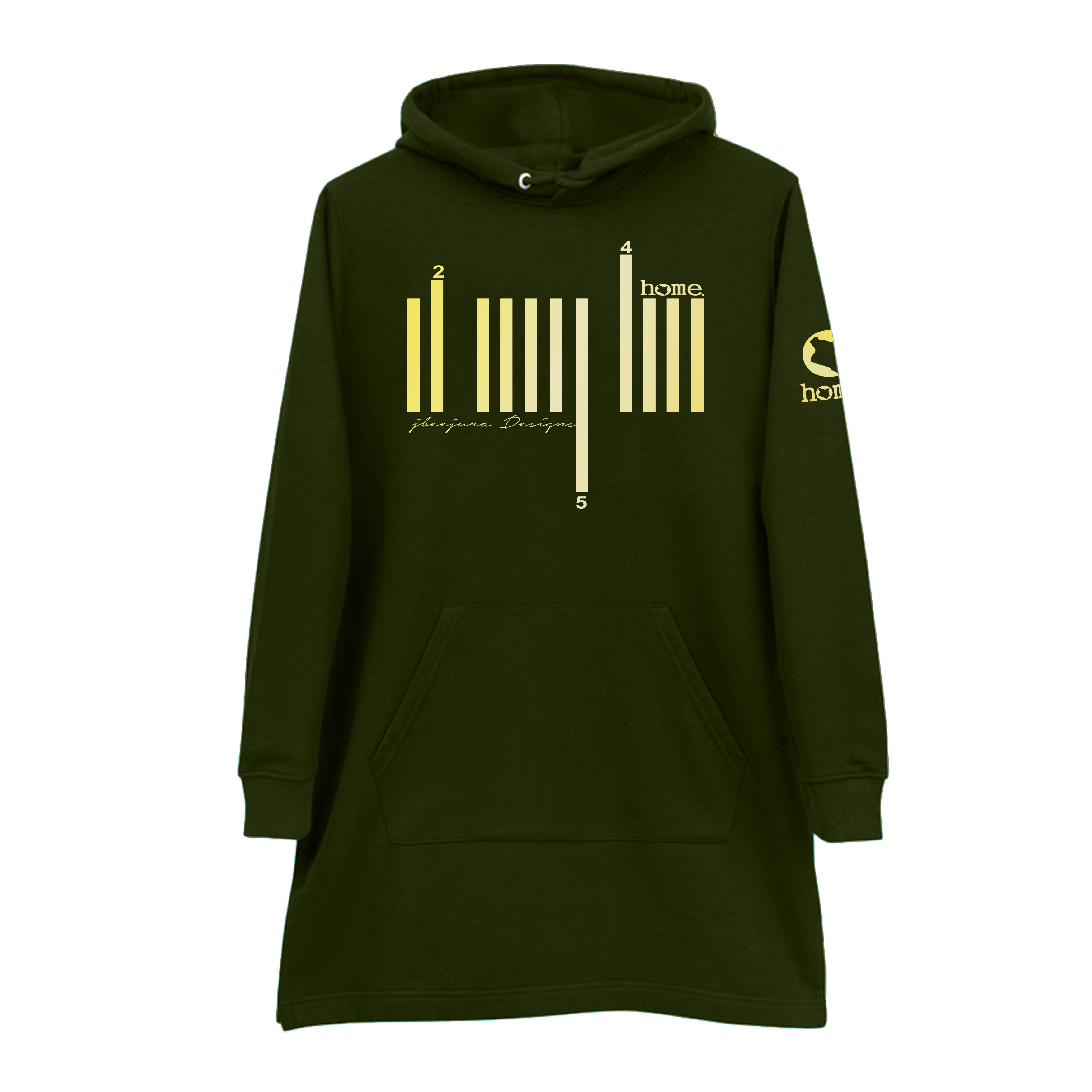 Hoodie Dress - Rich Green (Nuvetra Fabric)