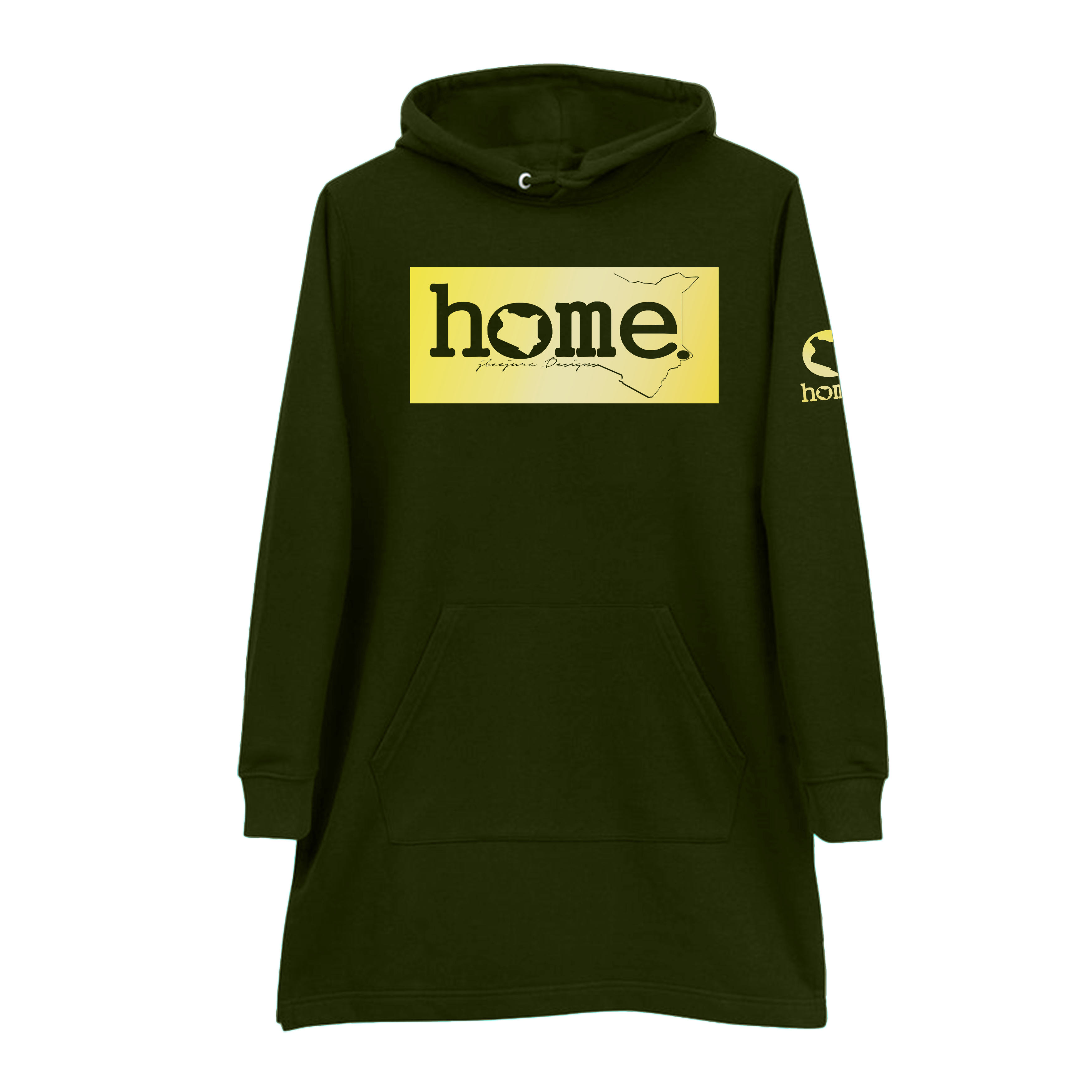 Hoodie Dress - Rich Green (Nuvetra Fabric)