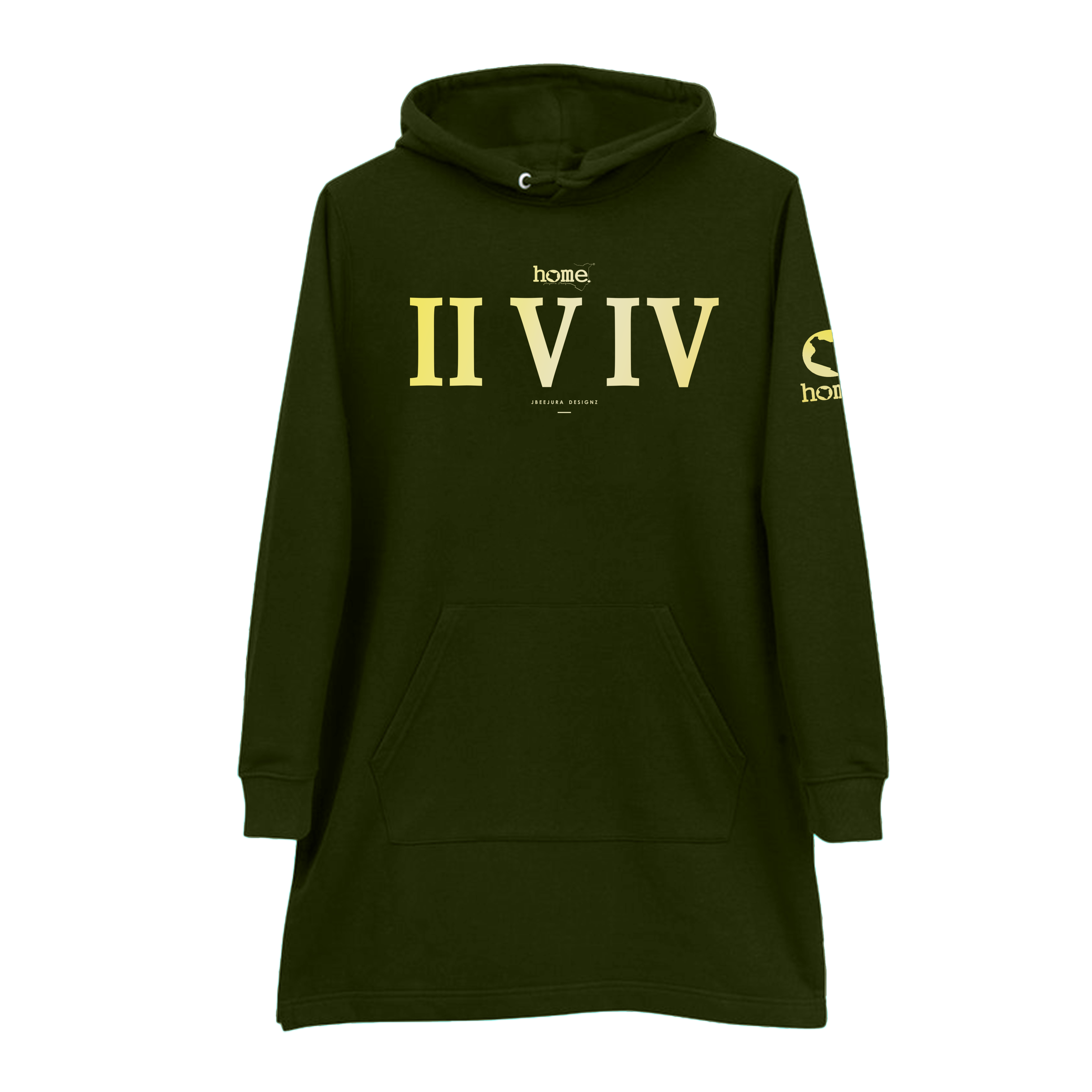 Hoodie Dress - Rich Green (Nuvetra Fabric)