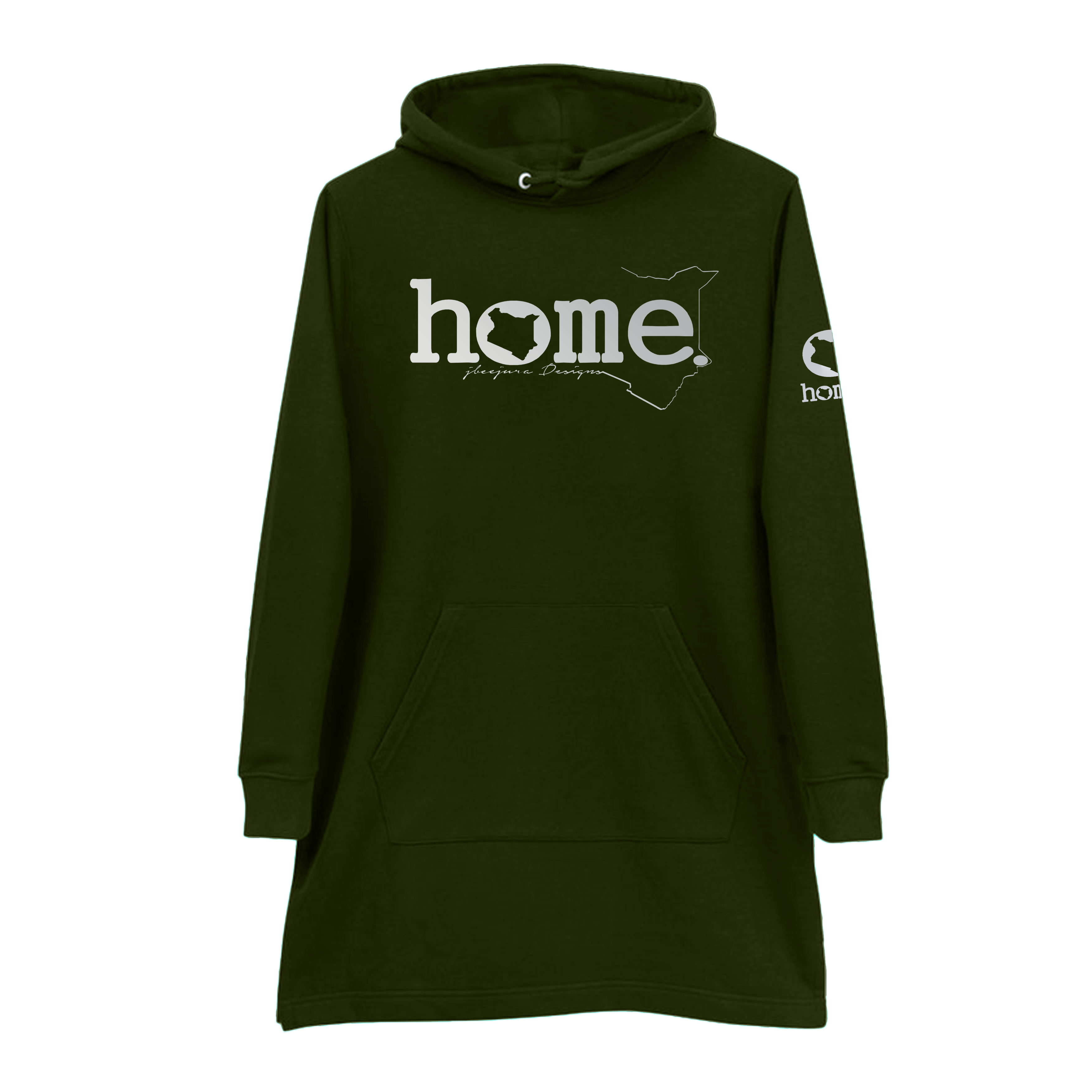 Hoodie Dress - Rich Green (Nuvetra Fabric)