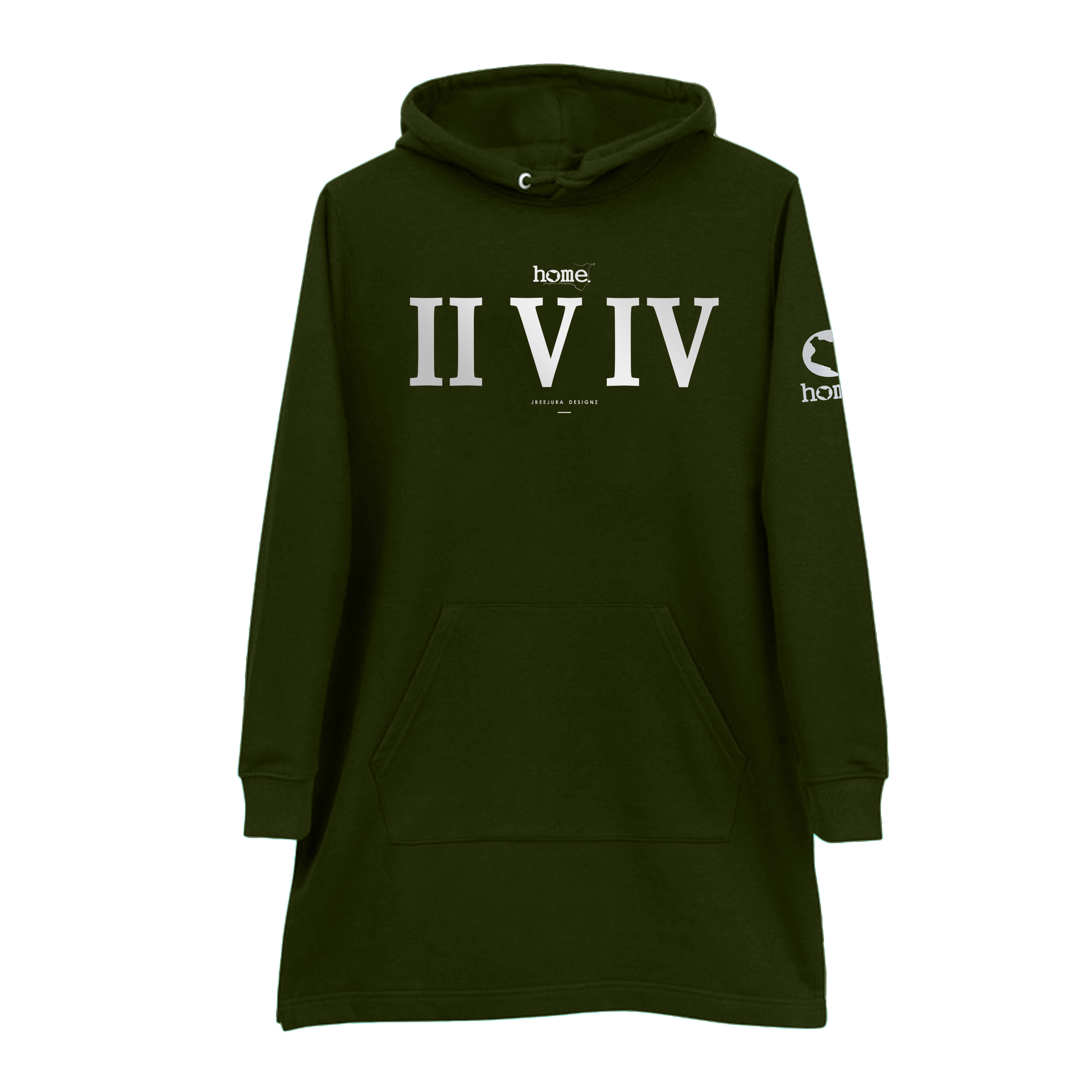 Hoodie Dress - Rich Green (Nuvetra Fabric)