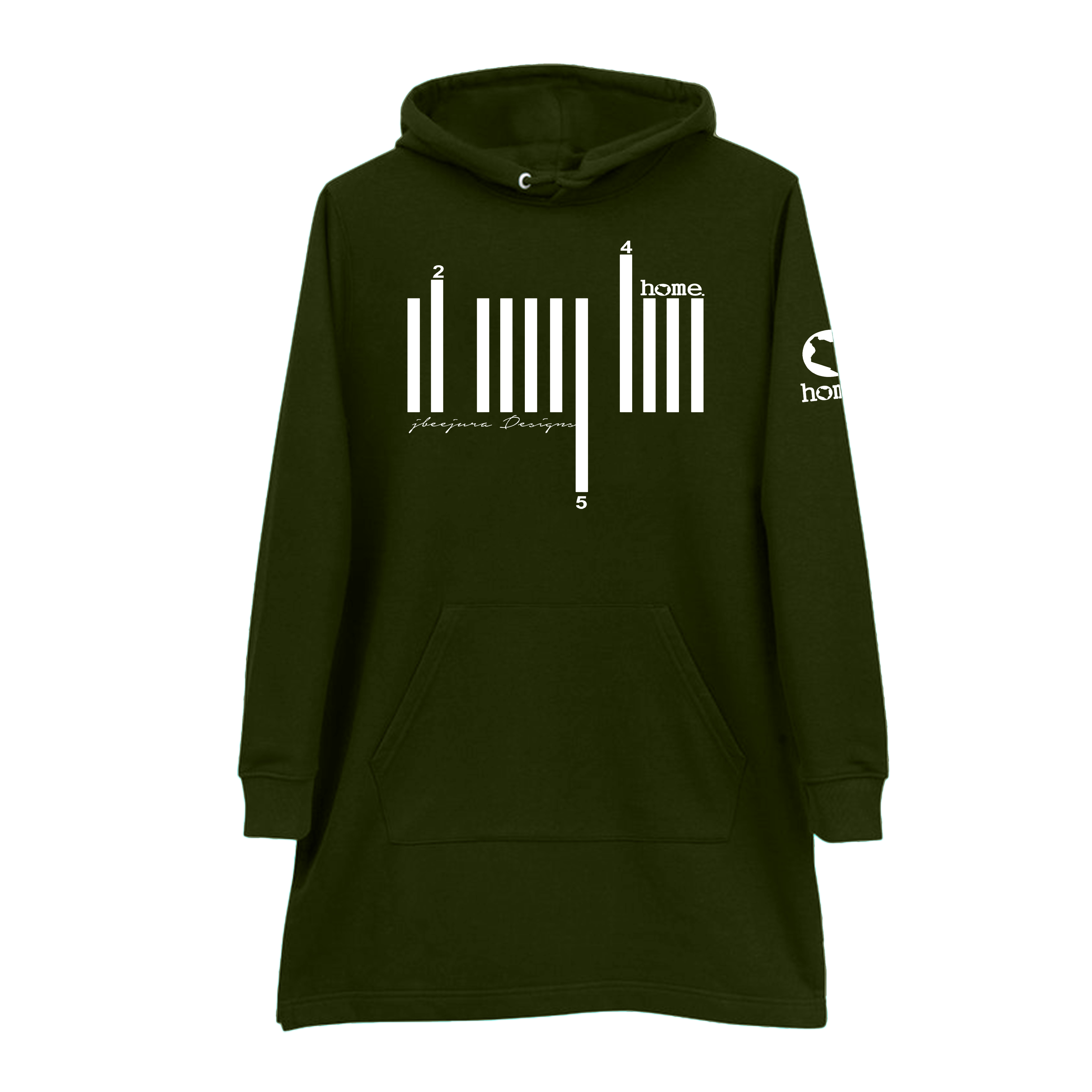 Hoodie Dress - Rich Green (Nuvetra Fabric)