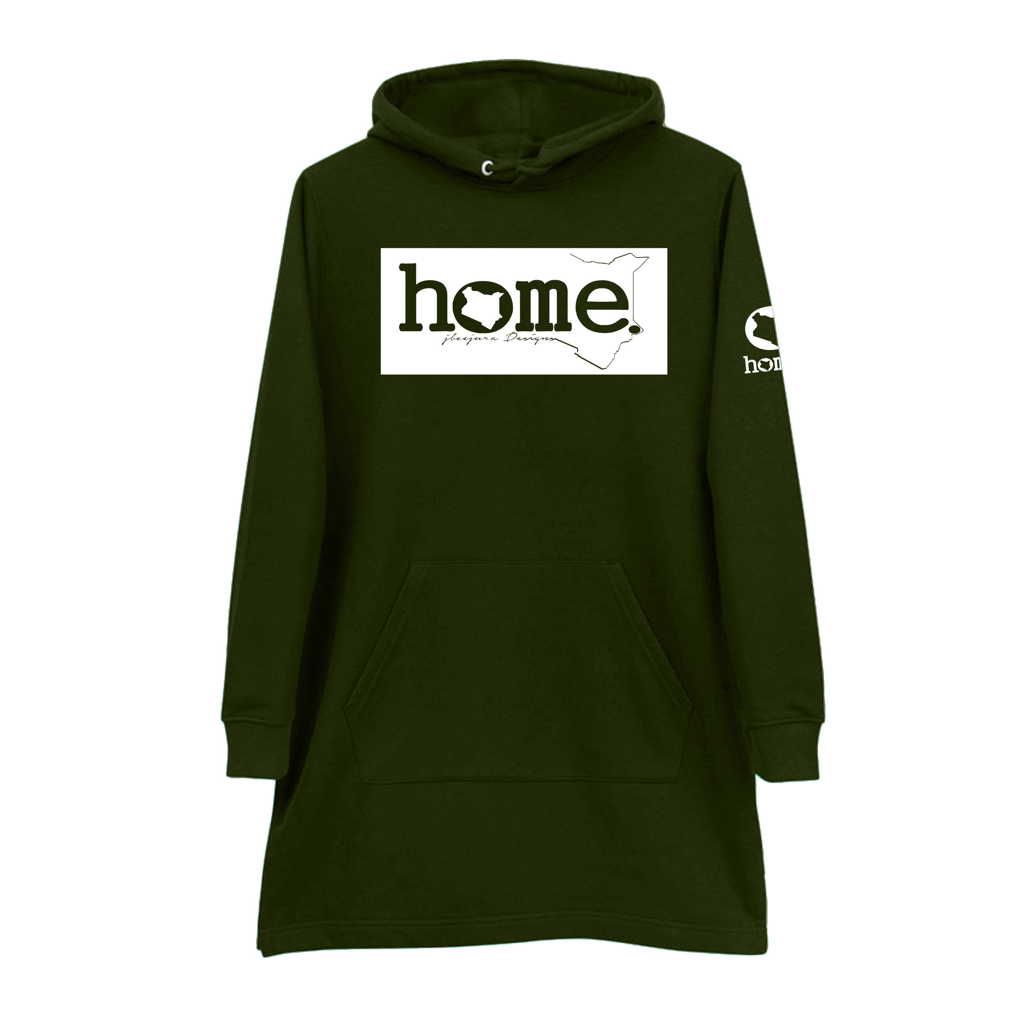 Hoodie Dress - Rich Green (Nuvetra Fabric)