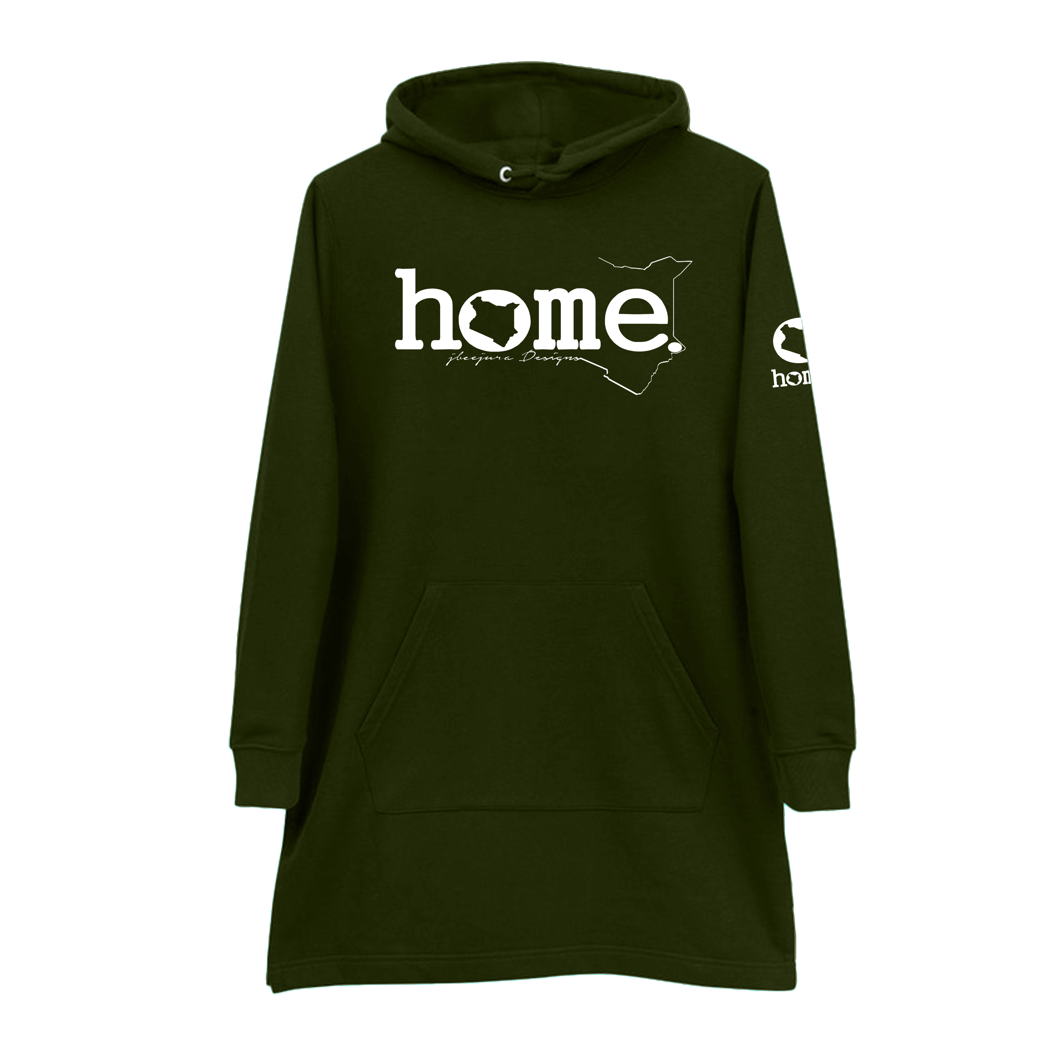 Hoodie Dress - Rich Green (Nuvetra Fabric)