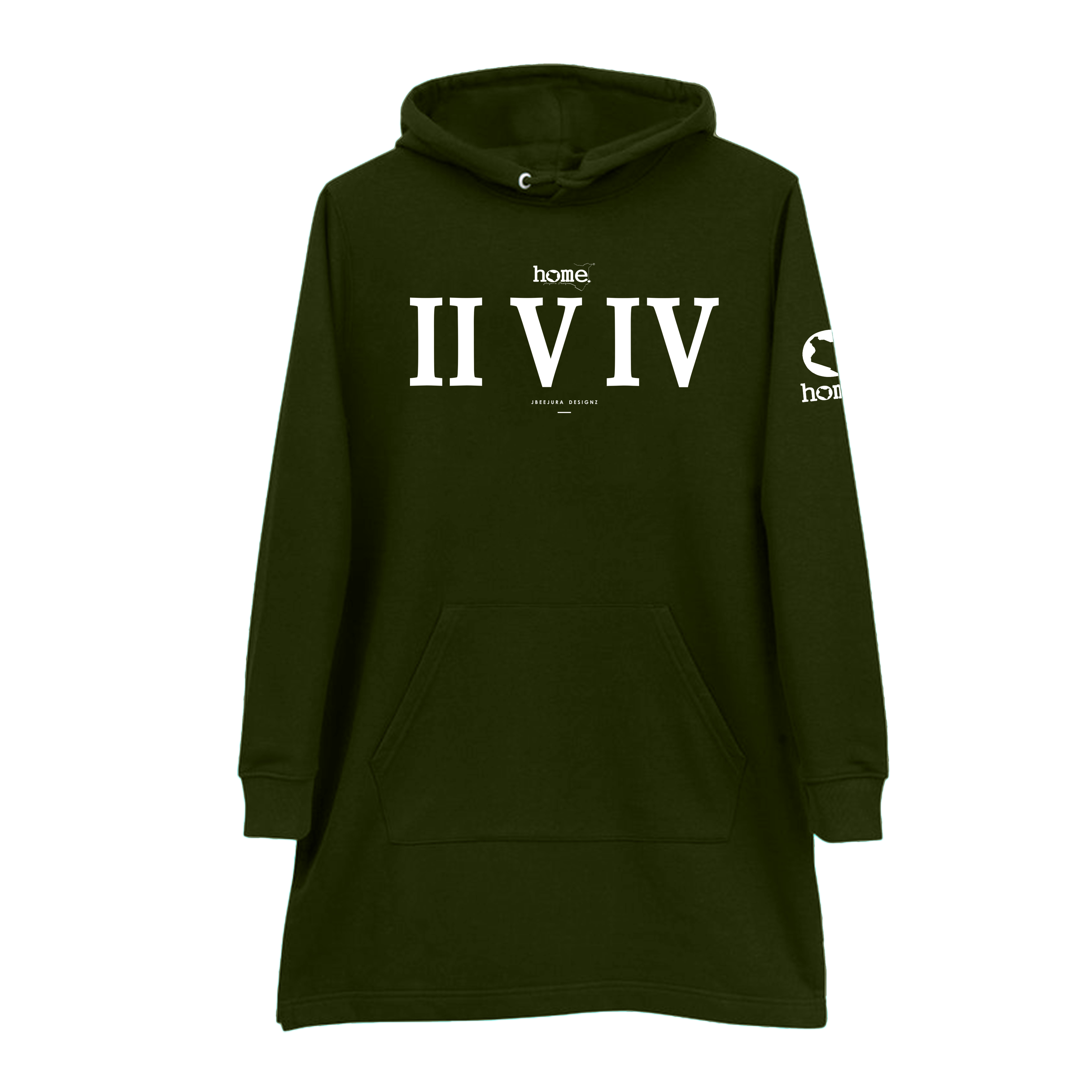 Hoodie Dress - Rich Green (Nuvetra Fabric)