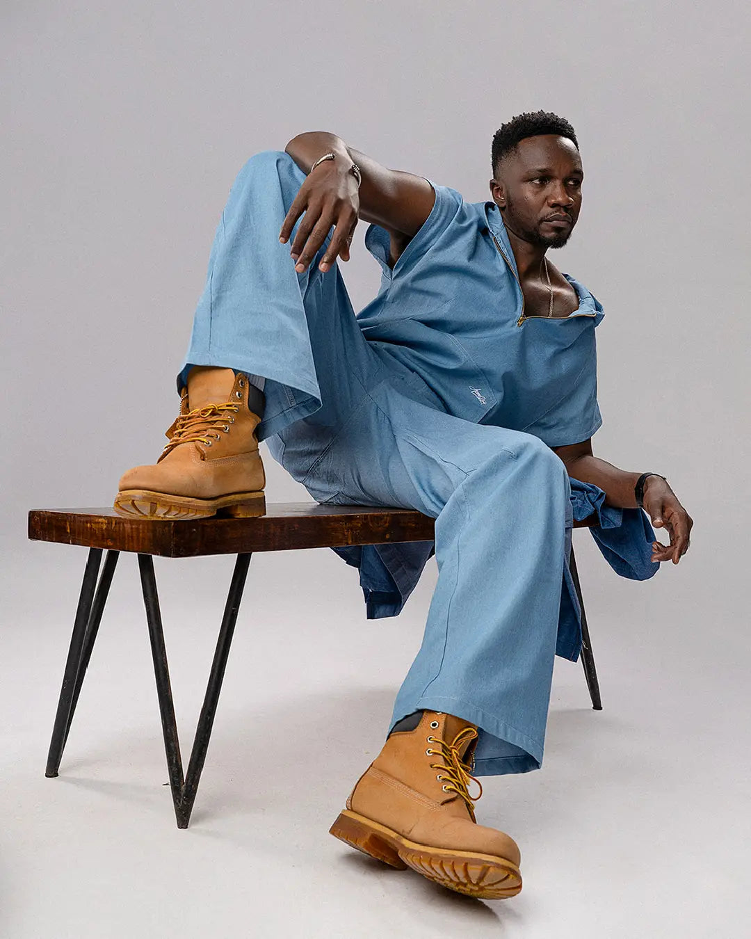 Aero Cargo Pants - Denim Air