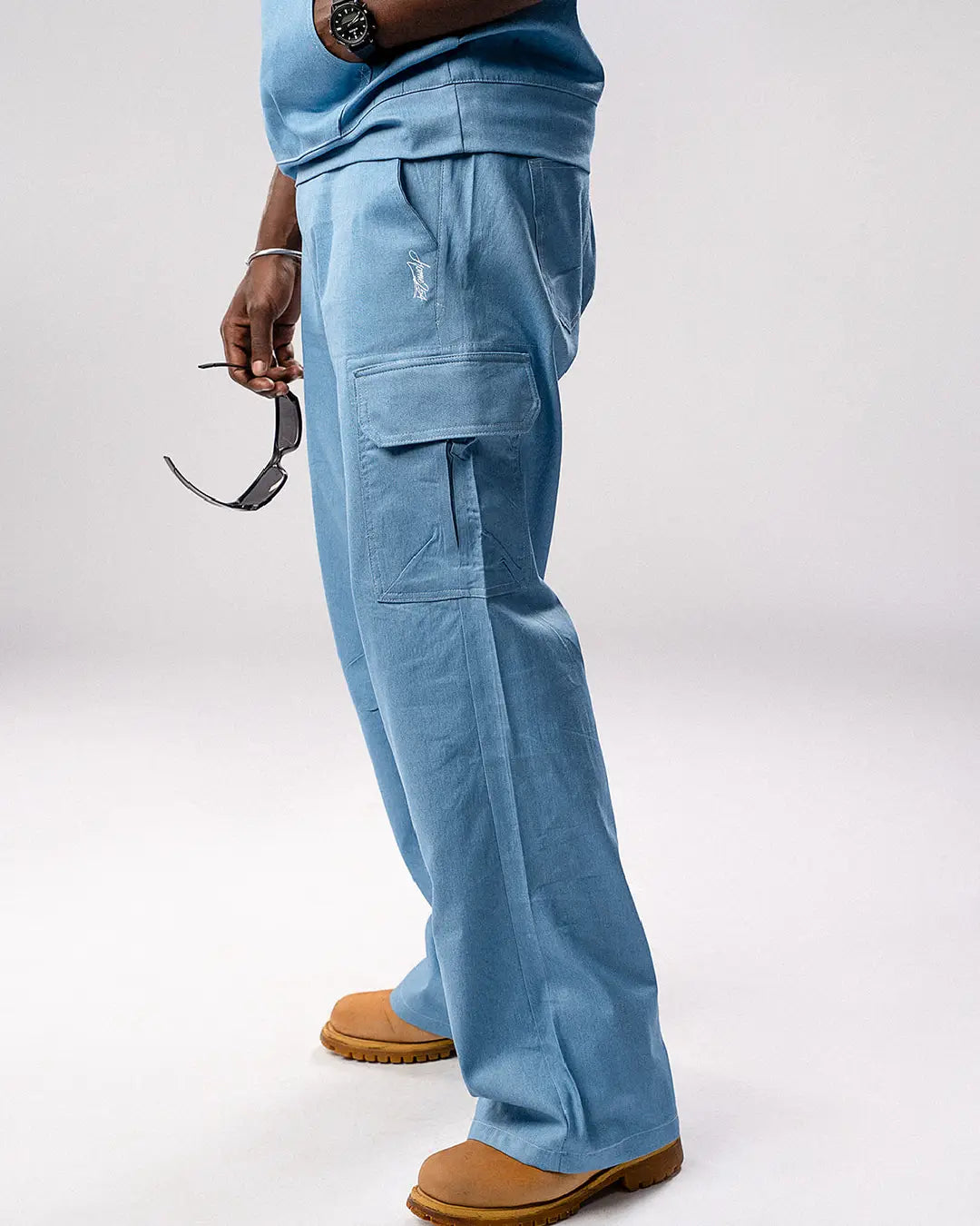 Aero Cargo Pants - Denim Air