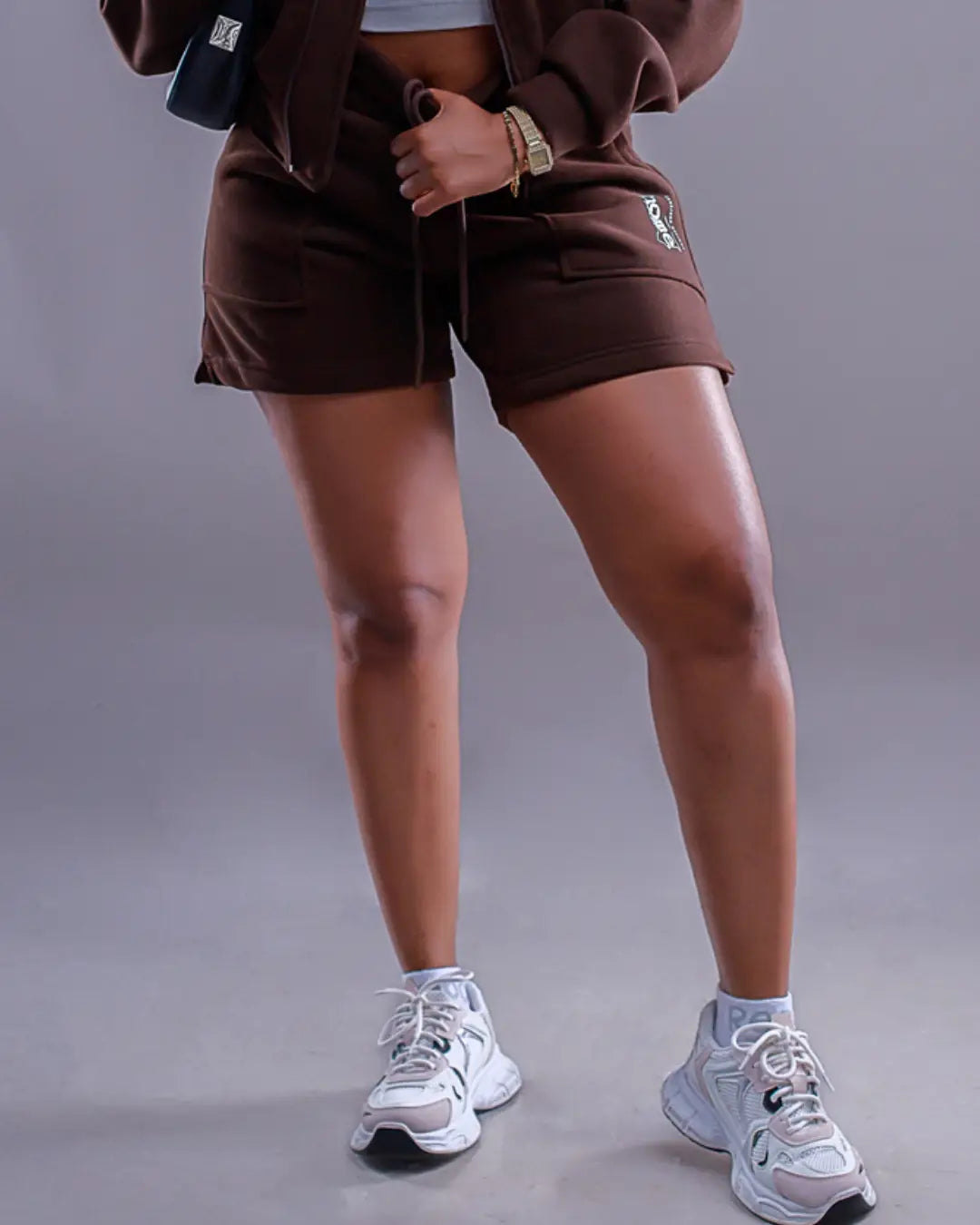 Cora Shorts - Espresso (Nuvetra Fabric)