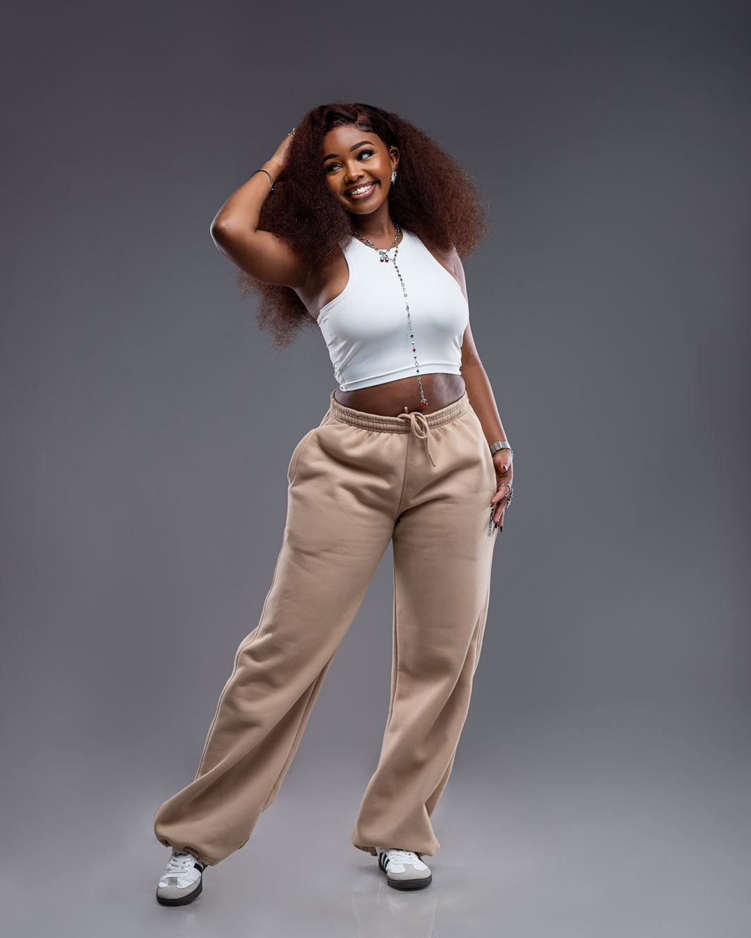 Womens Cosy Pants - Light Brown