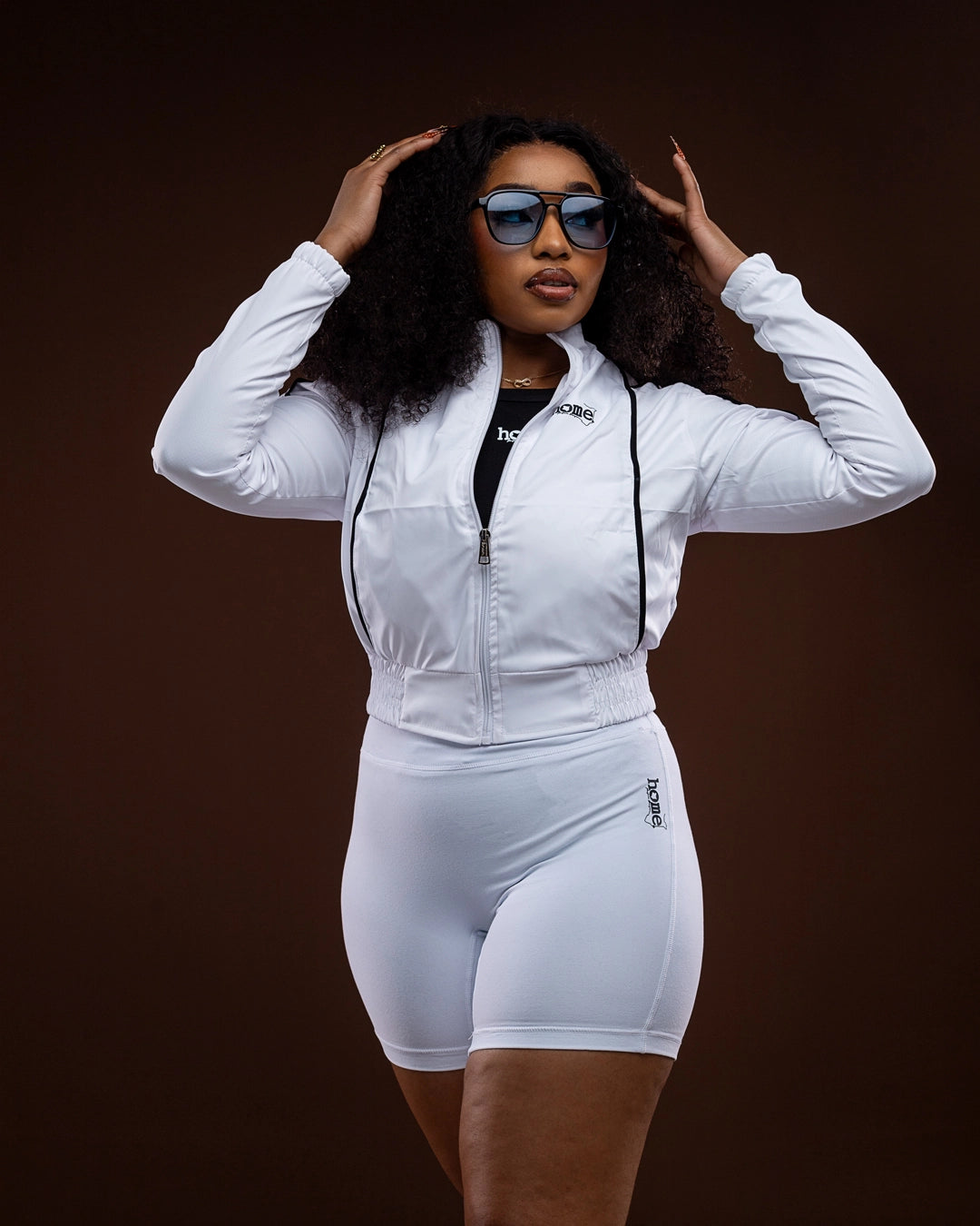 Haven Cropped Jacket – White