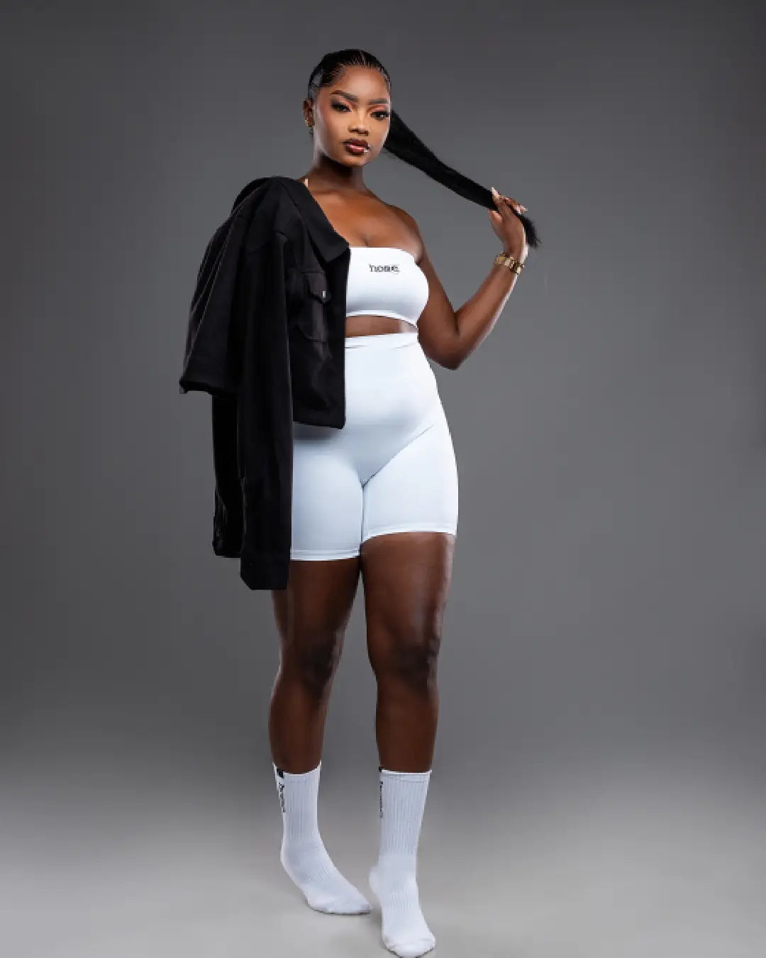 Cropped Dapper Jacket - Black
