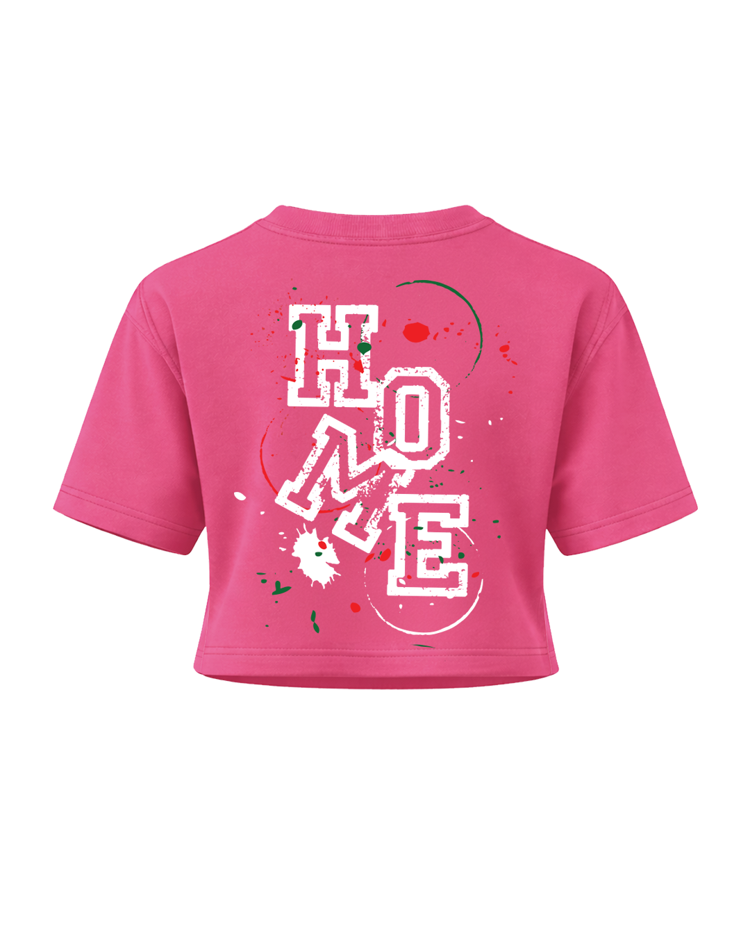 Kids Serene Cropped Tee – Hot Pink