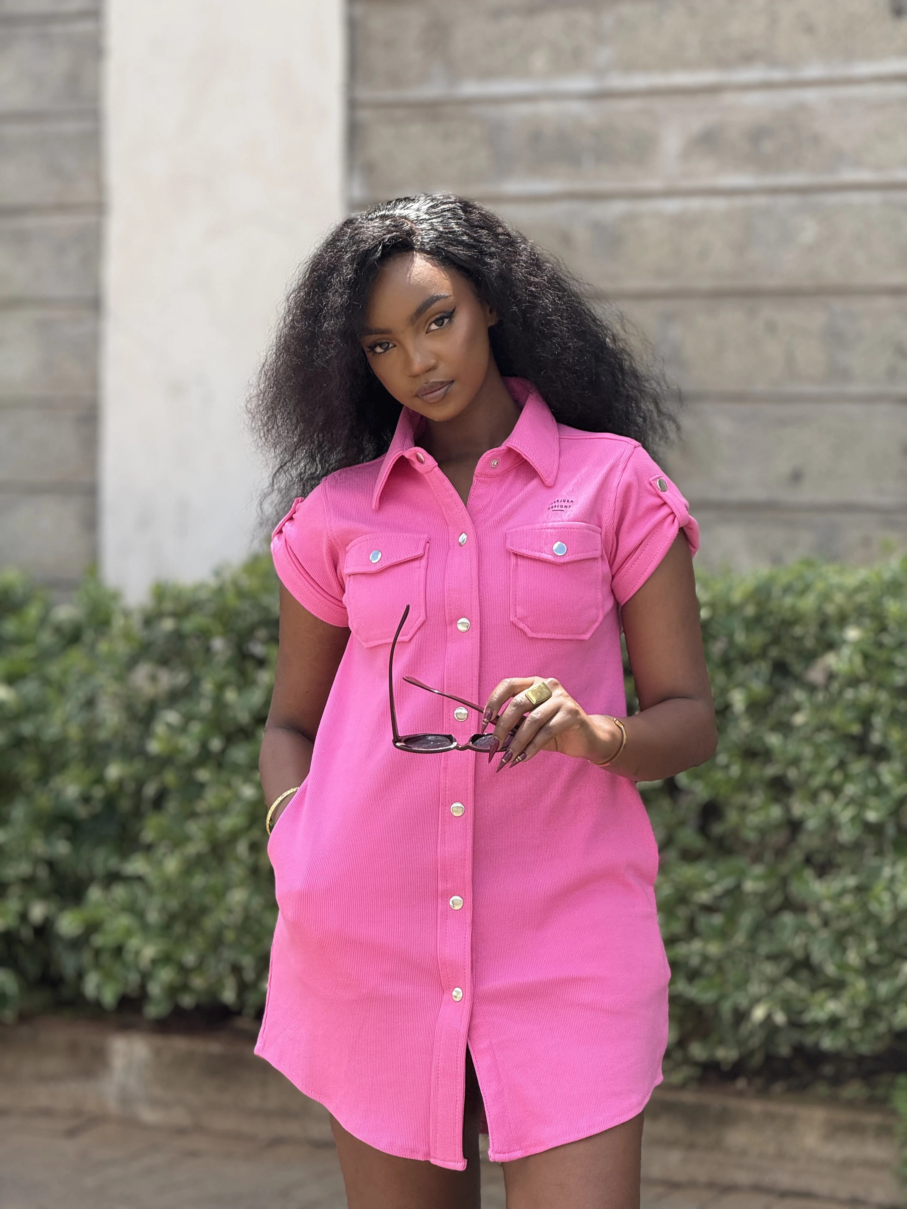 MiraMode Dress - Rose Pink