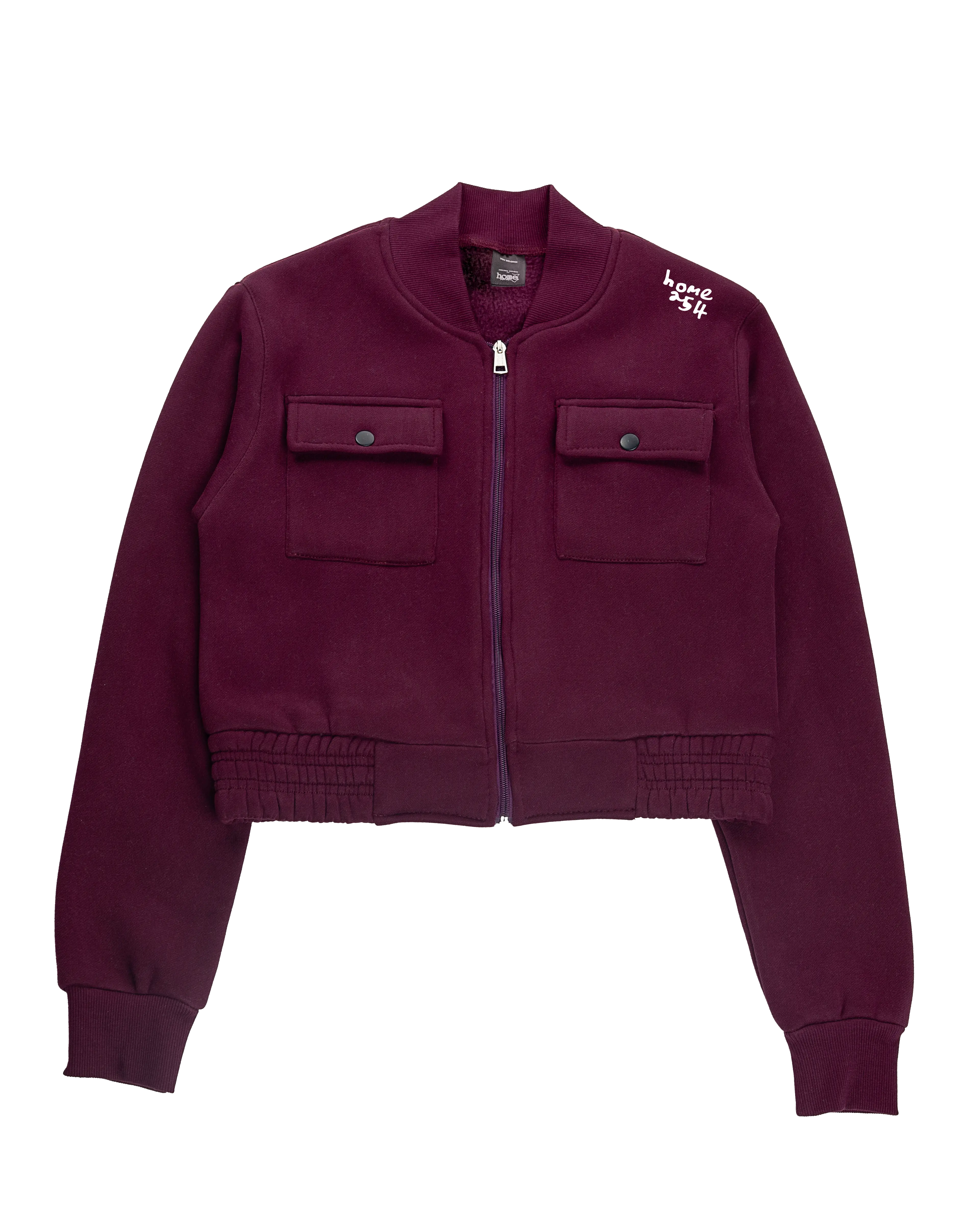 Cropped Kami Jacket - Claret