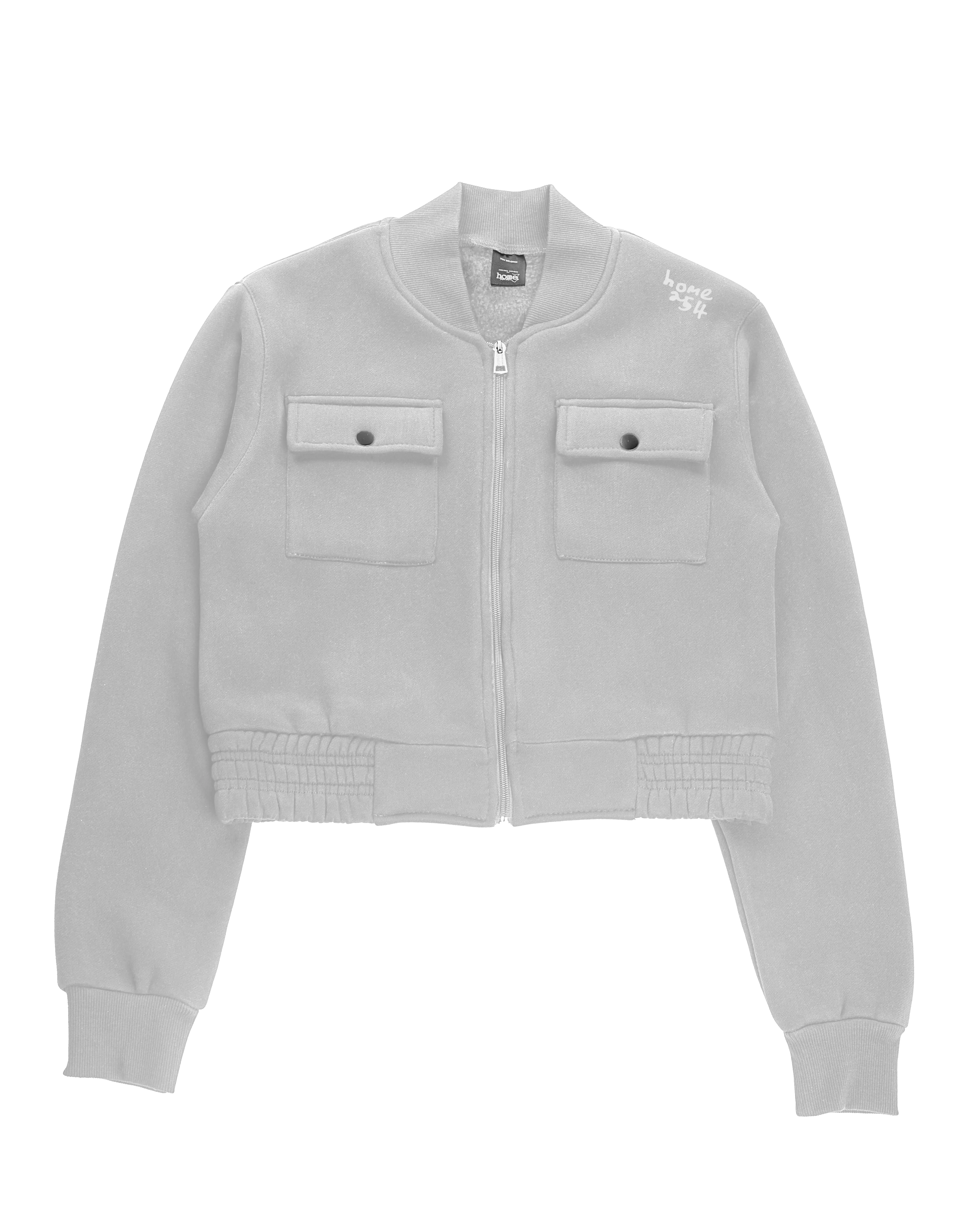 Cropped Kami Jacket - Silver Mist