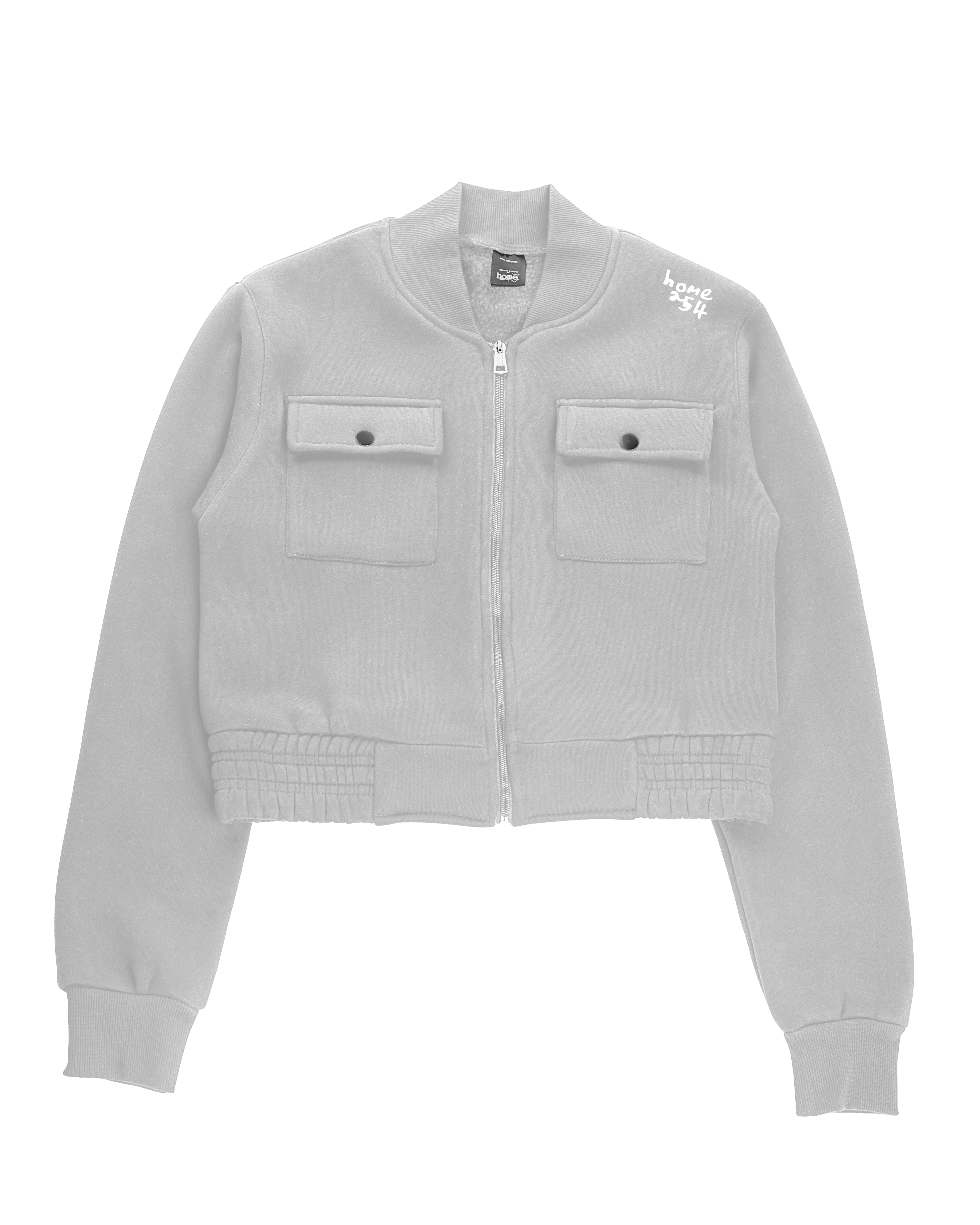 Cropped Kami Jacket - Silver Mist