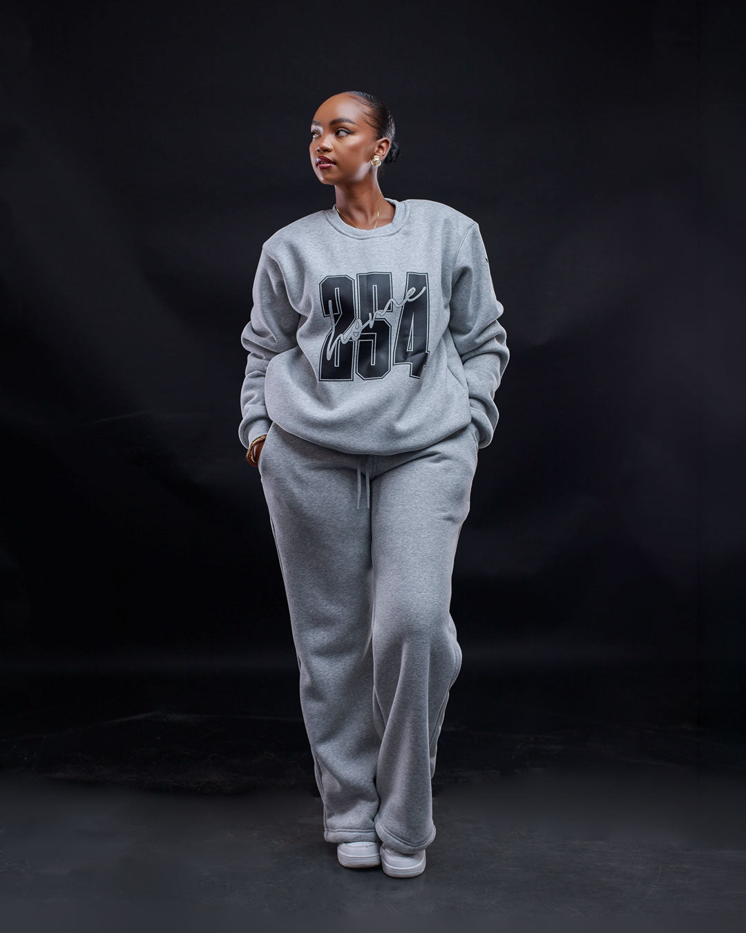 Sweatshirt - Light Grey (Heavy Velvet Fabric)
