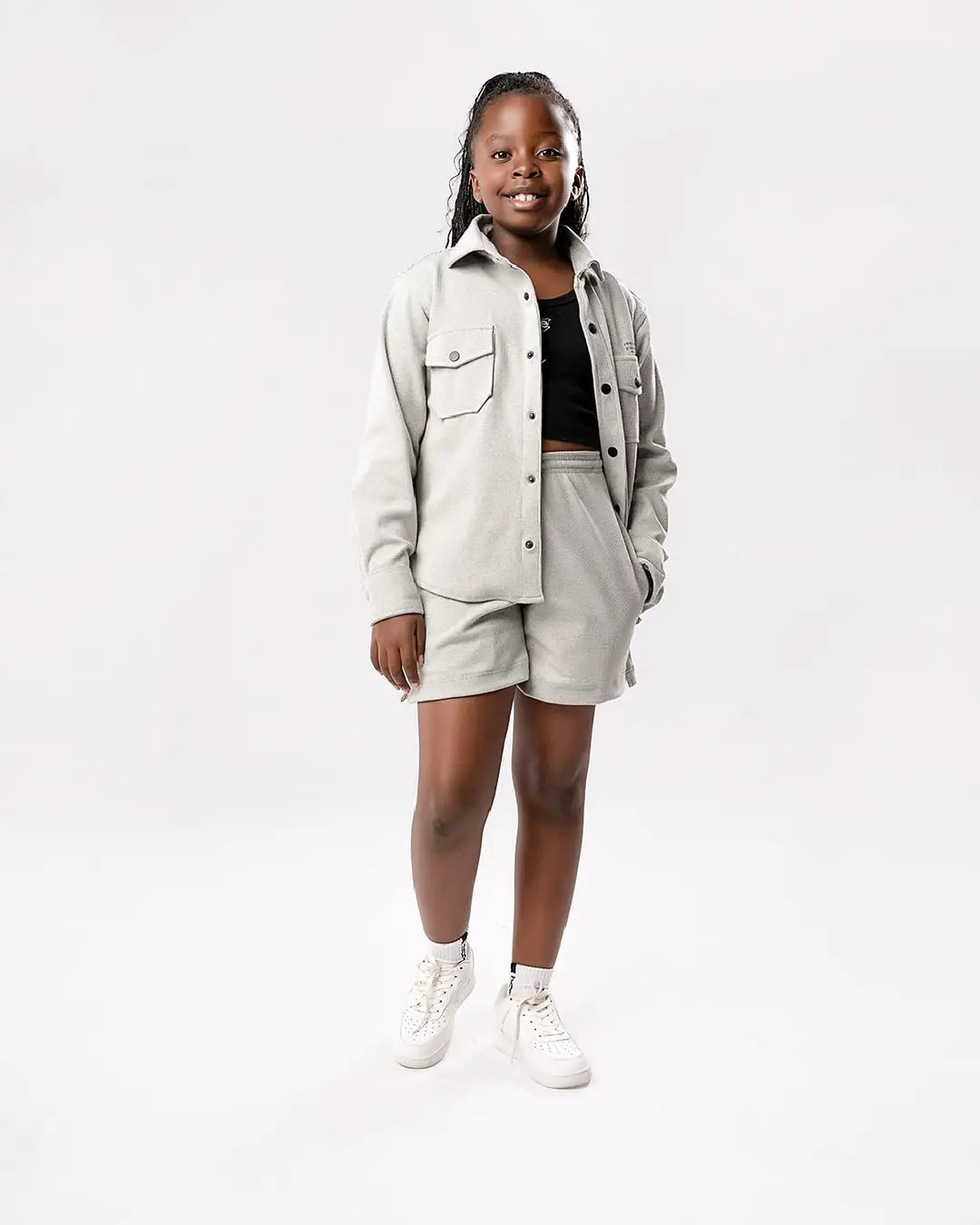 Kids Stature Shirt - Light Grey