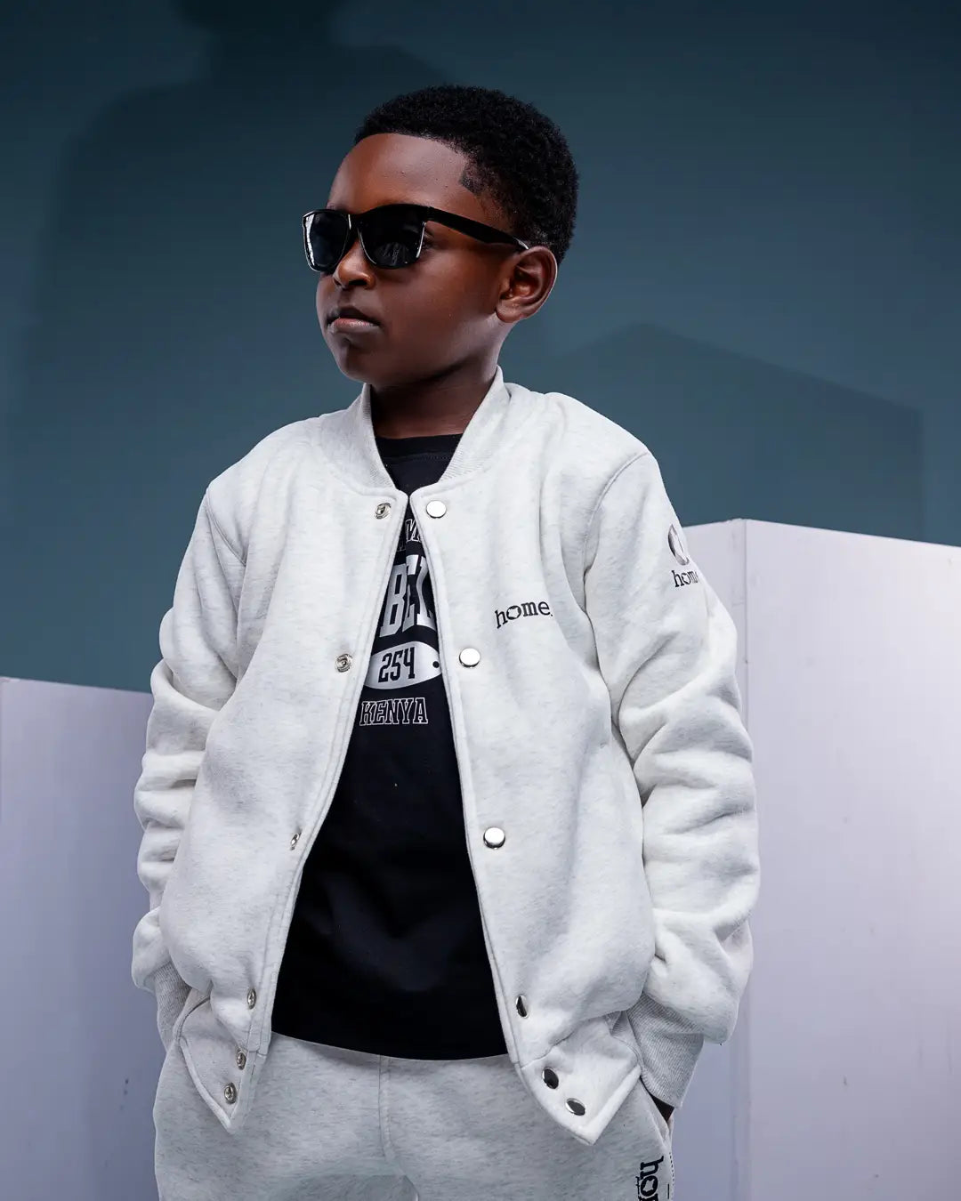 Kids College Jacket - Mixed White