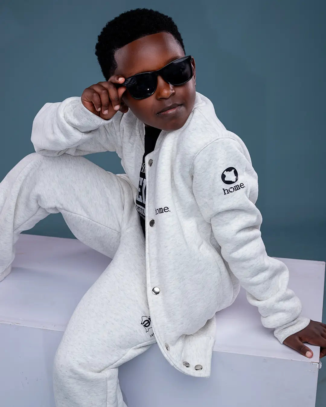 Kids College Jacket - Mixed White