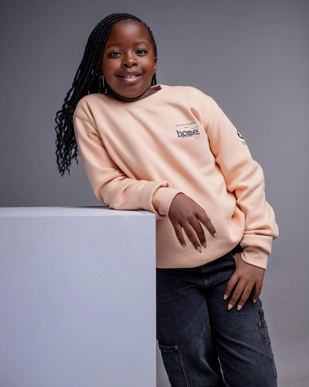 Kids Sweatshirt - Pastel Orange