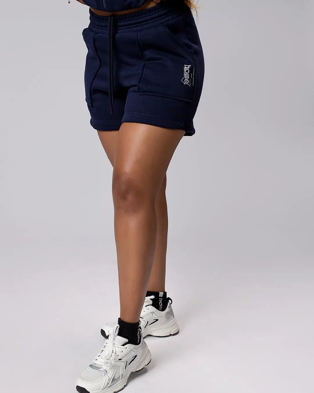 Moda Cora Set in Navy Blue – Cropped Moda Jacket + Cora Shorts