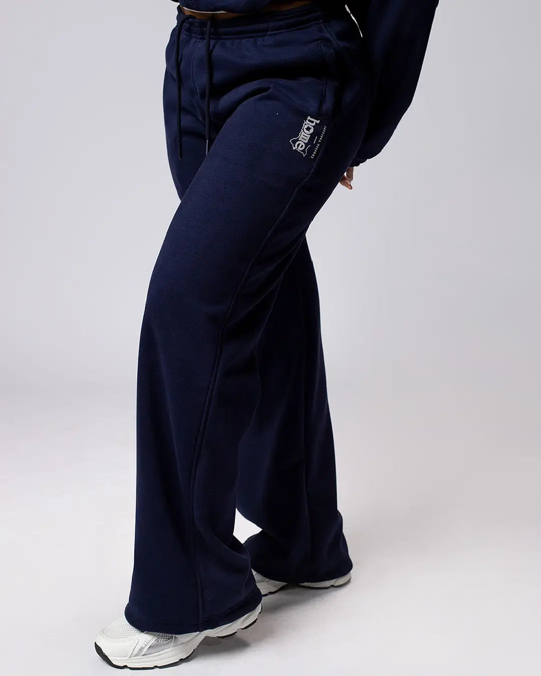 Womens Cosy Pants - Navy Blue (Heavy Velvet Fabric)