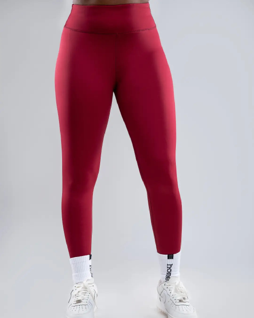Cheeky Hi-Rise Leggings - Maroon
