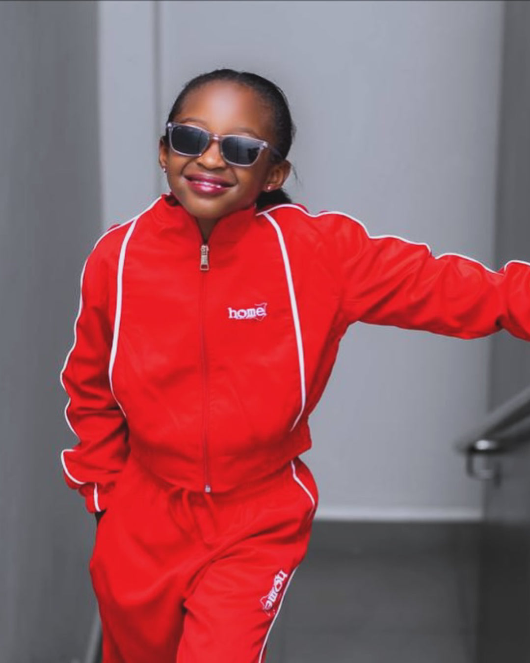 Kids Haven Cropped Jacket – Red