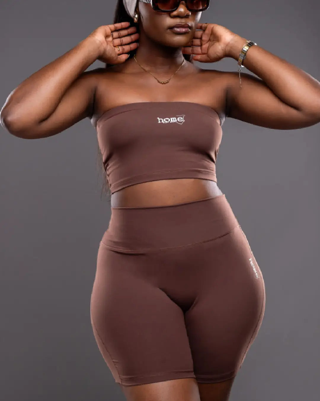 CHEEKY BANDEAU - CHOCOLATE BROWN