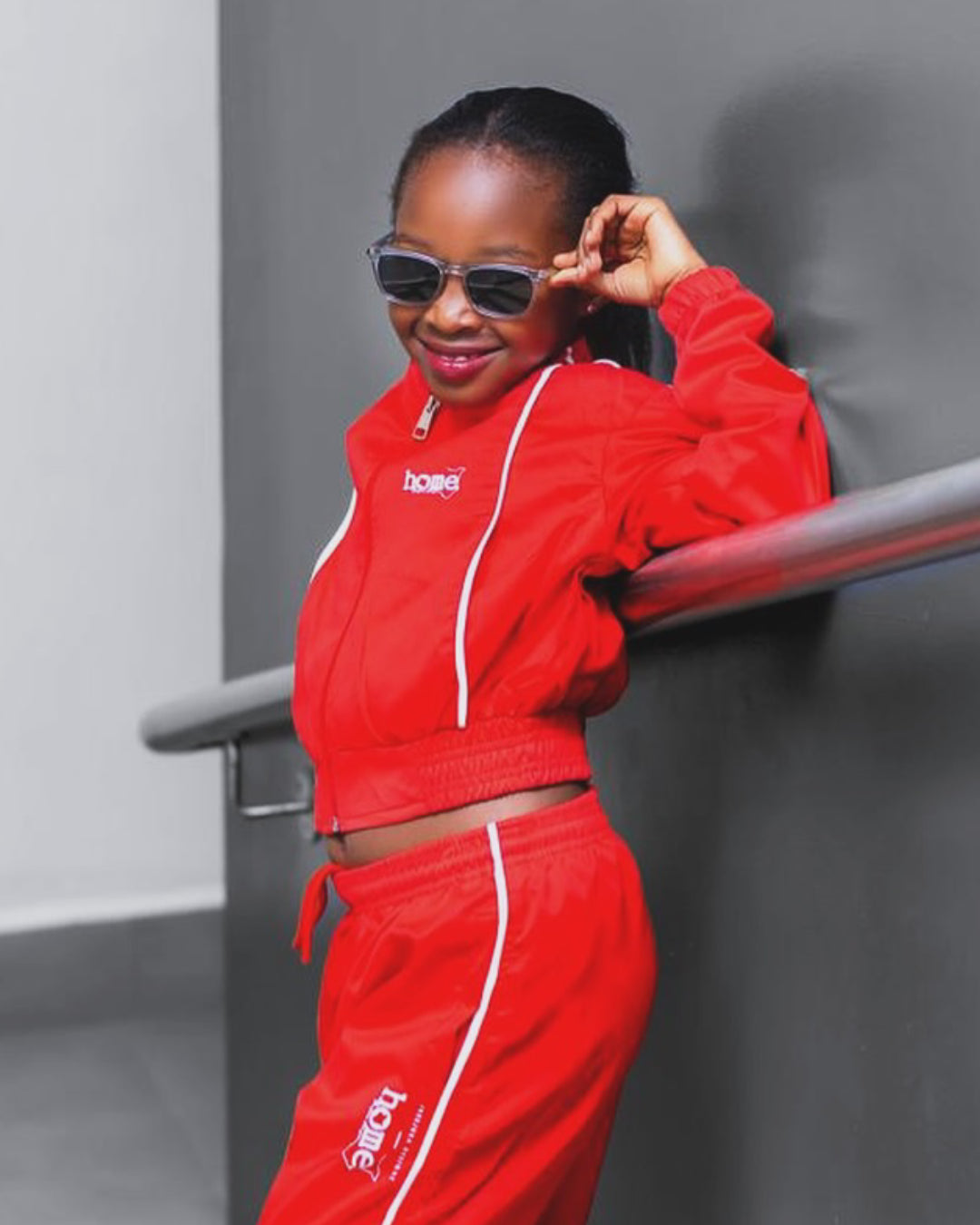 Kids Haven Cropped Jacket – Red