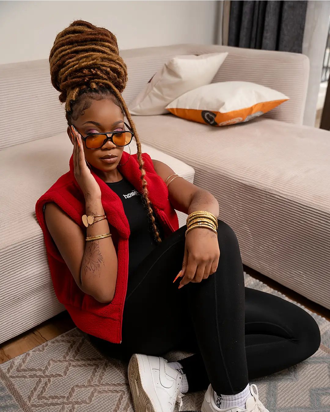 Nyota Gilet - Red