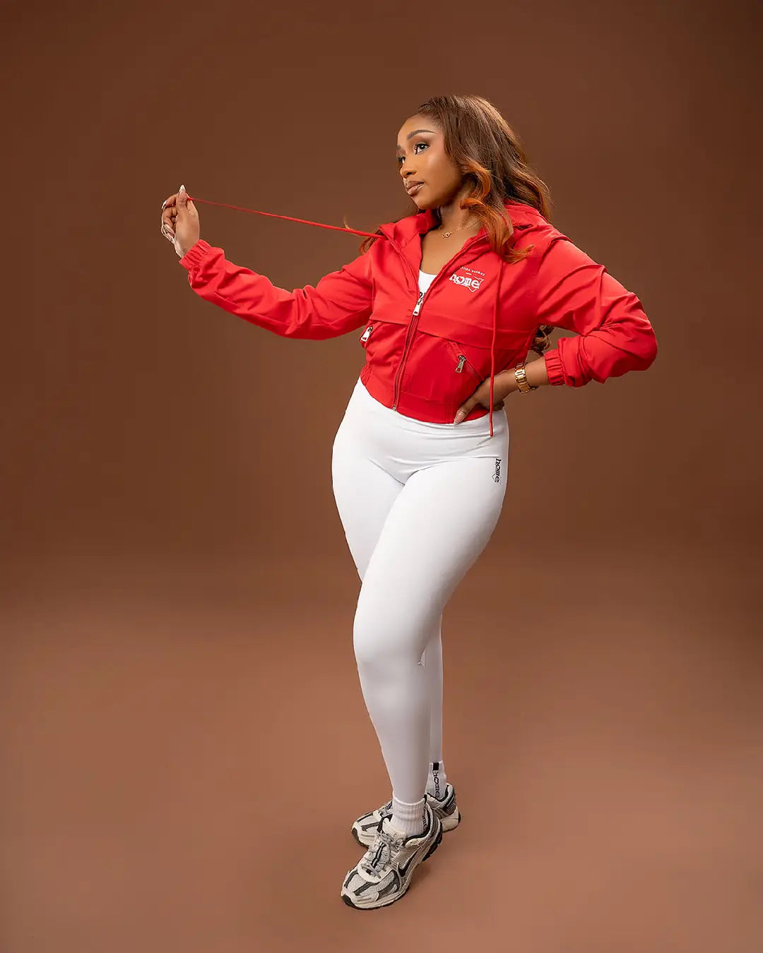 Zuma Cropped Bomber Jacket - Red