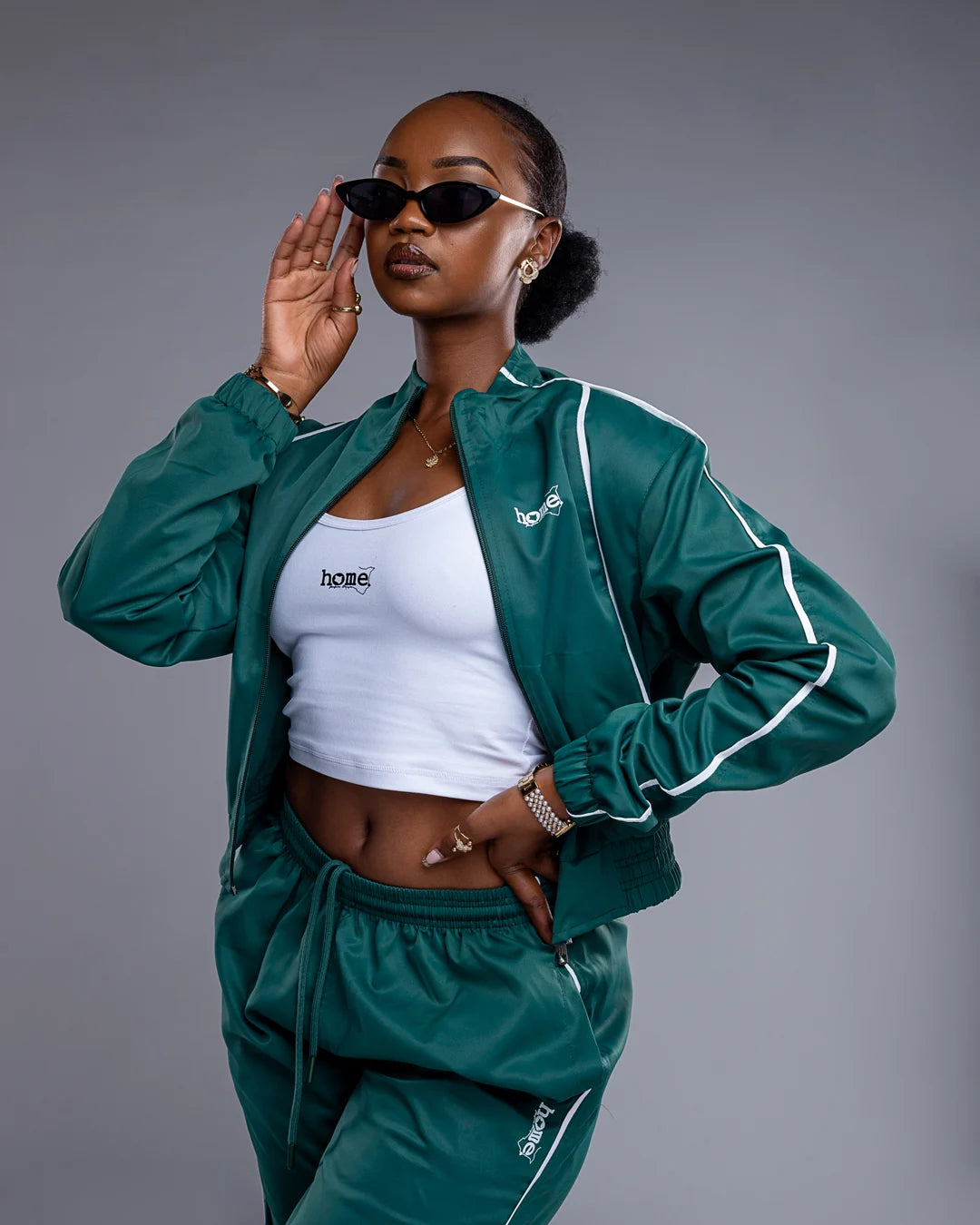 Haven Cropped Jacket – Rich Green